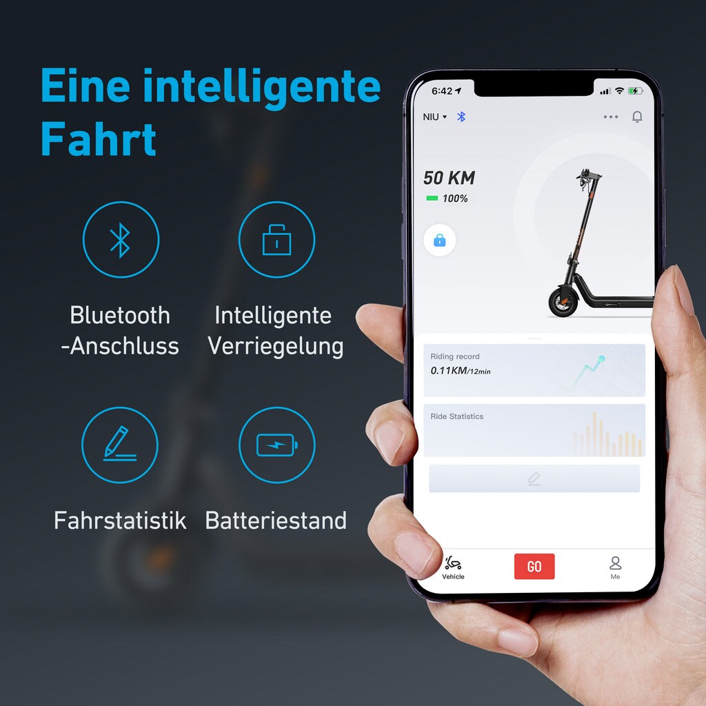 NIU KQi3 Pro E-Scooter mit Straßenzulassung