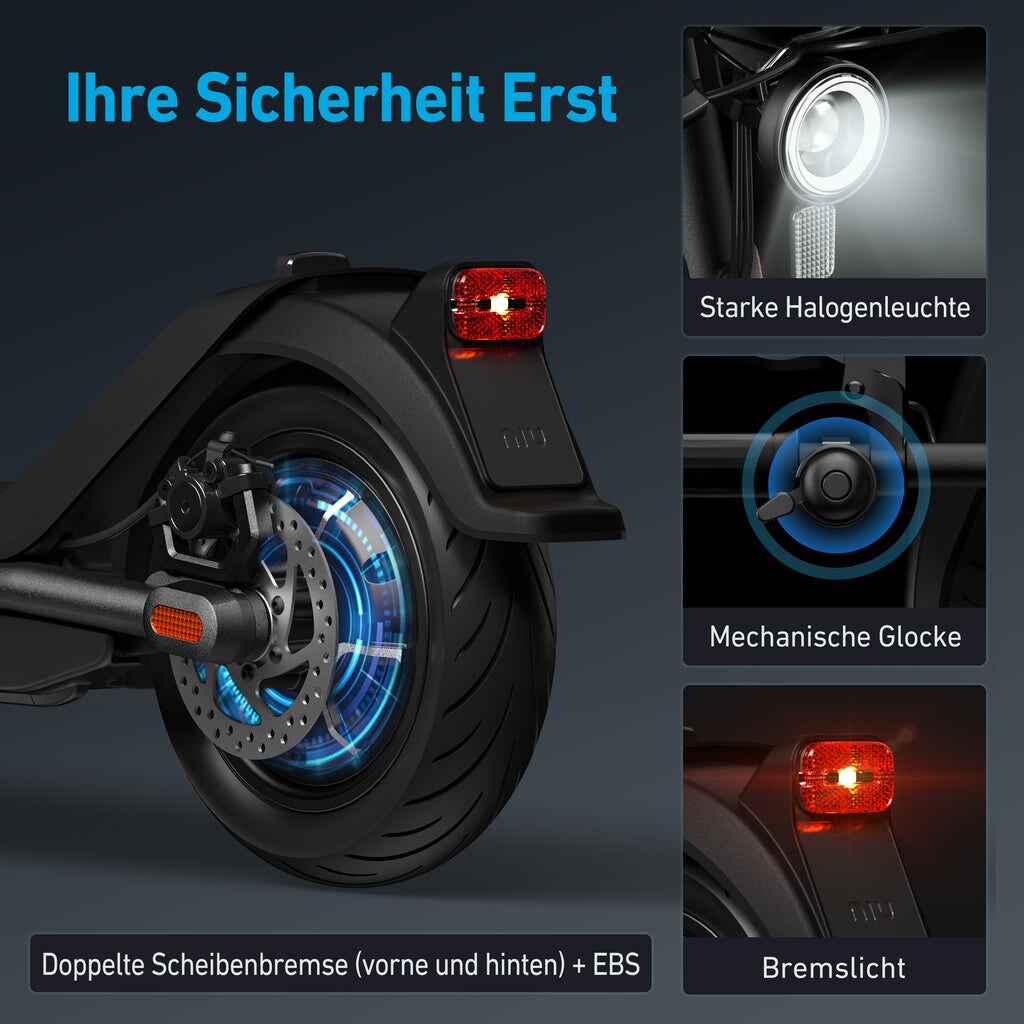 NIU KQi3 Pro E-Scooter mit Straßenzulassung