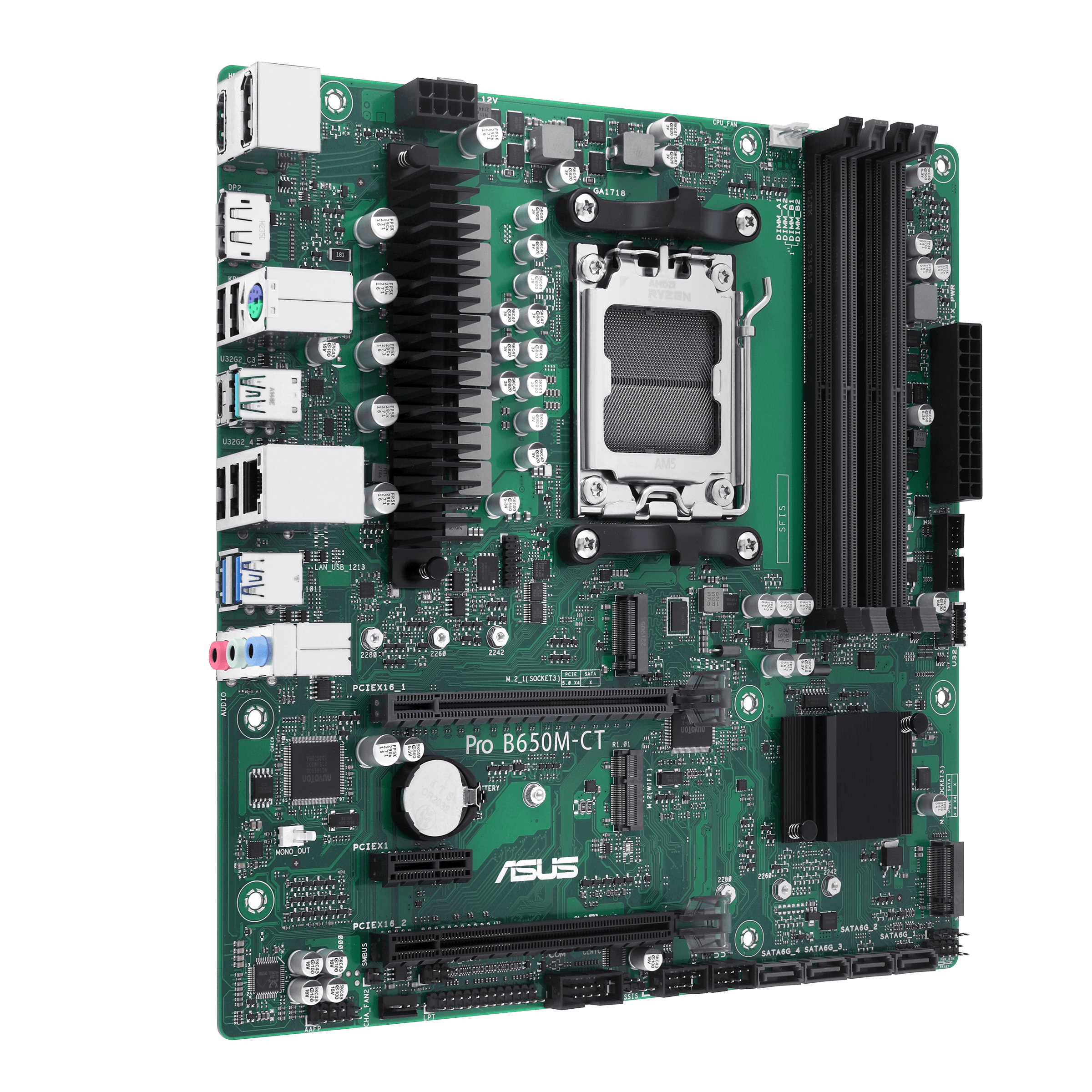 ASUS Pro B650M-CT-CSM mATX Mainboard Sockel AM5 M.2/USB3.2 Typ C/HDMI/DP