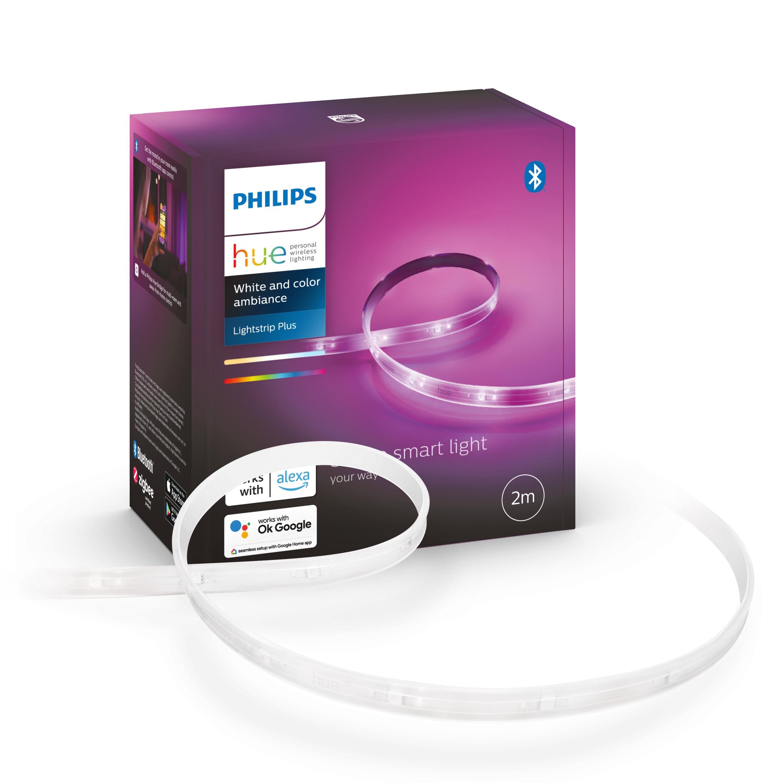 Philips Hue Lightstrip Plus V4 2m Basis + 1m Erweiterung White &amp; Col. Amb. BT