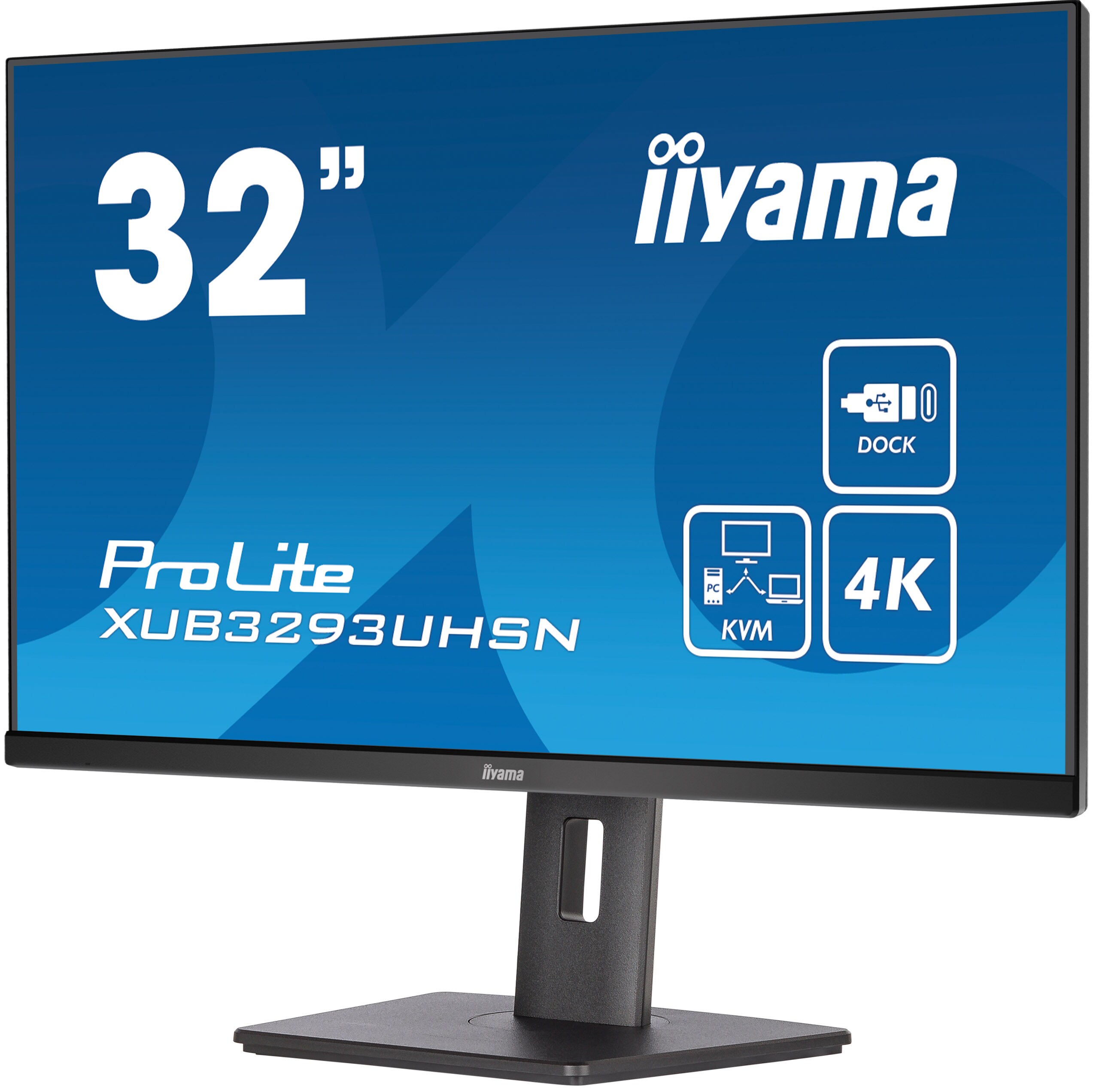 iiyama ProLite XUB3293UHSN-B5 80cm (31,5") 4K UHD IPS Monitor HDMI/DP/USB-C 60Hz