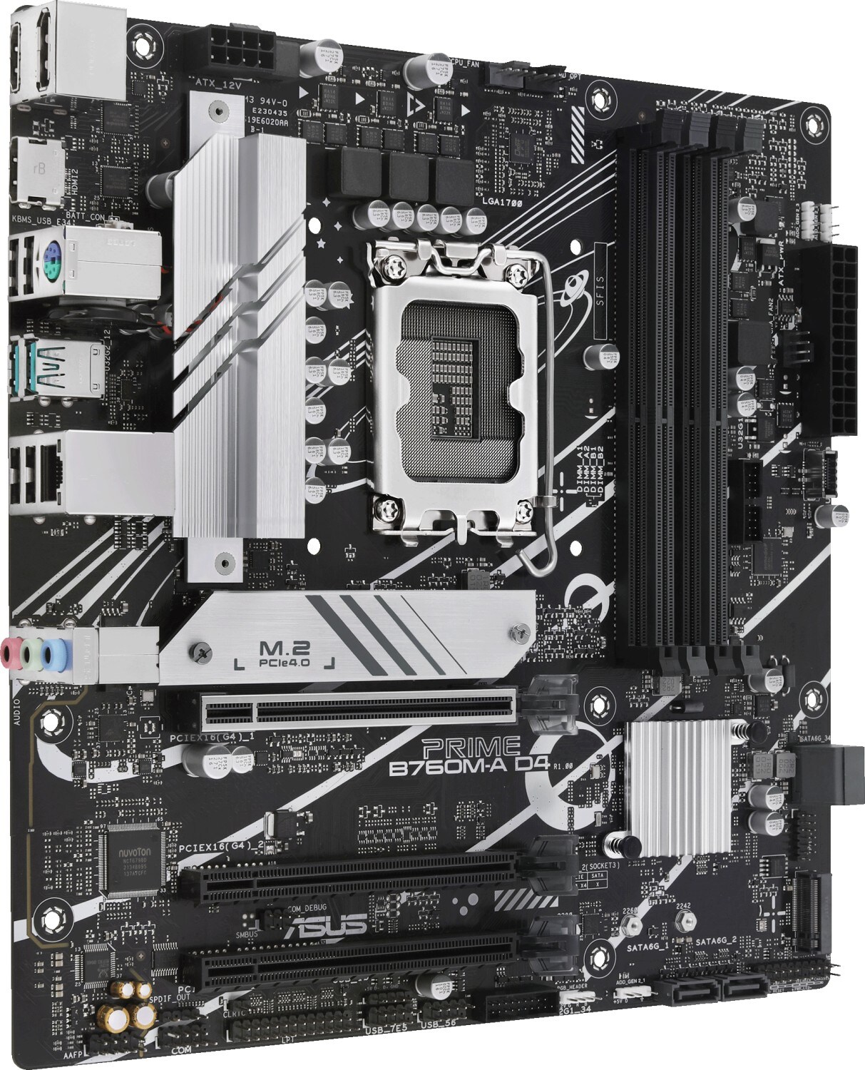 ASUS PRIME B760M-A-CSM D4 mATX Mainboard Sockel 1700 VGA/HDMI/USB-A