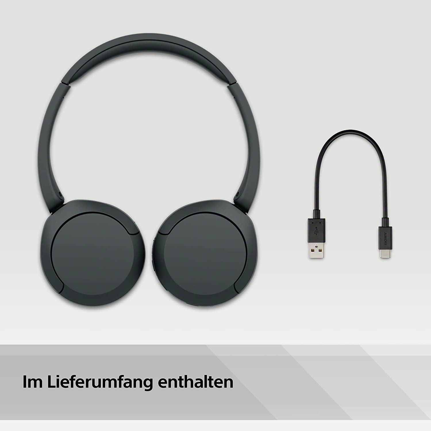 Sony WH-CH520 Schwarz Over Ear Kopfhörer mit Bluetooth