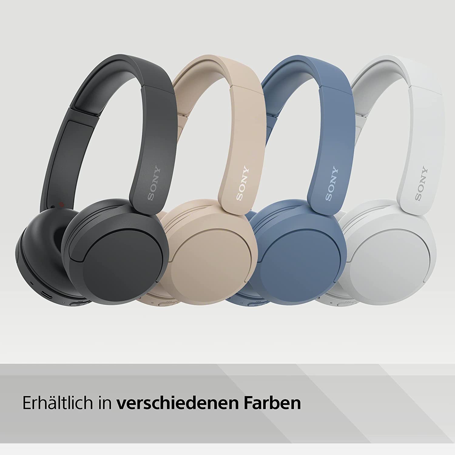 Sony WH-CH520 Schwarz Over Ear Kopfhörer mit Bluetooth