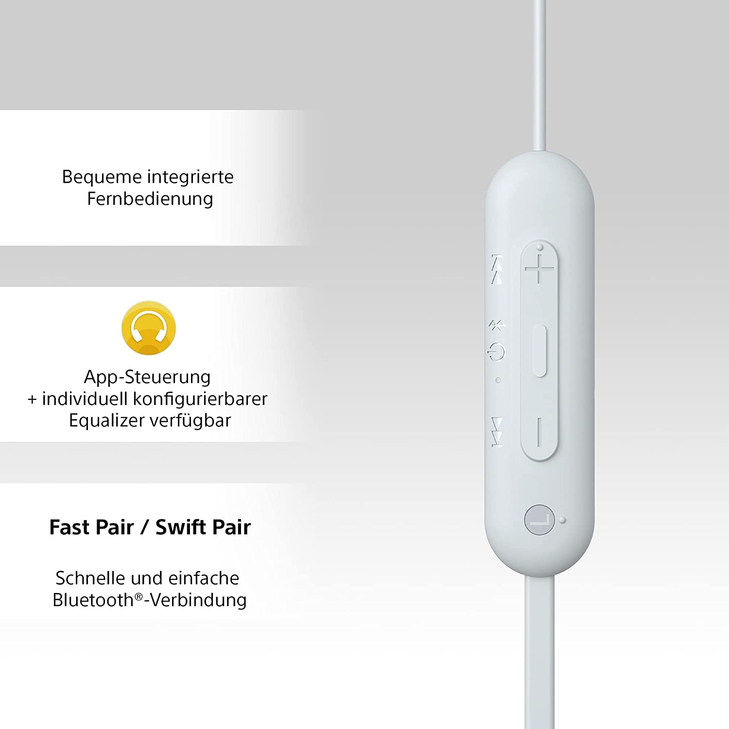 Sony WI-C100 Kabellose In-Ear-Kopfhörer weiß ++ Cyberport | In-Ear-Kopfhörer