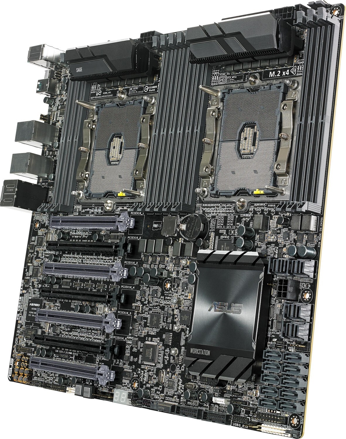 ASUS WS C621E SAGE 2x GL/USB3.1/SATA600/VGA E-ATX Mainboard C621 2x Sockel 3647