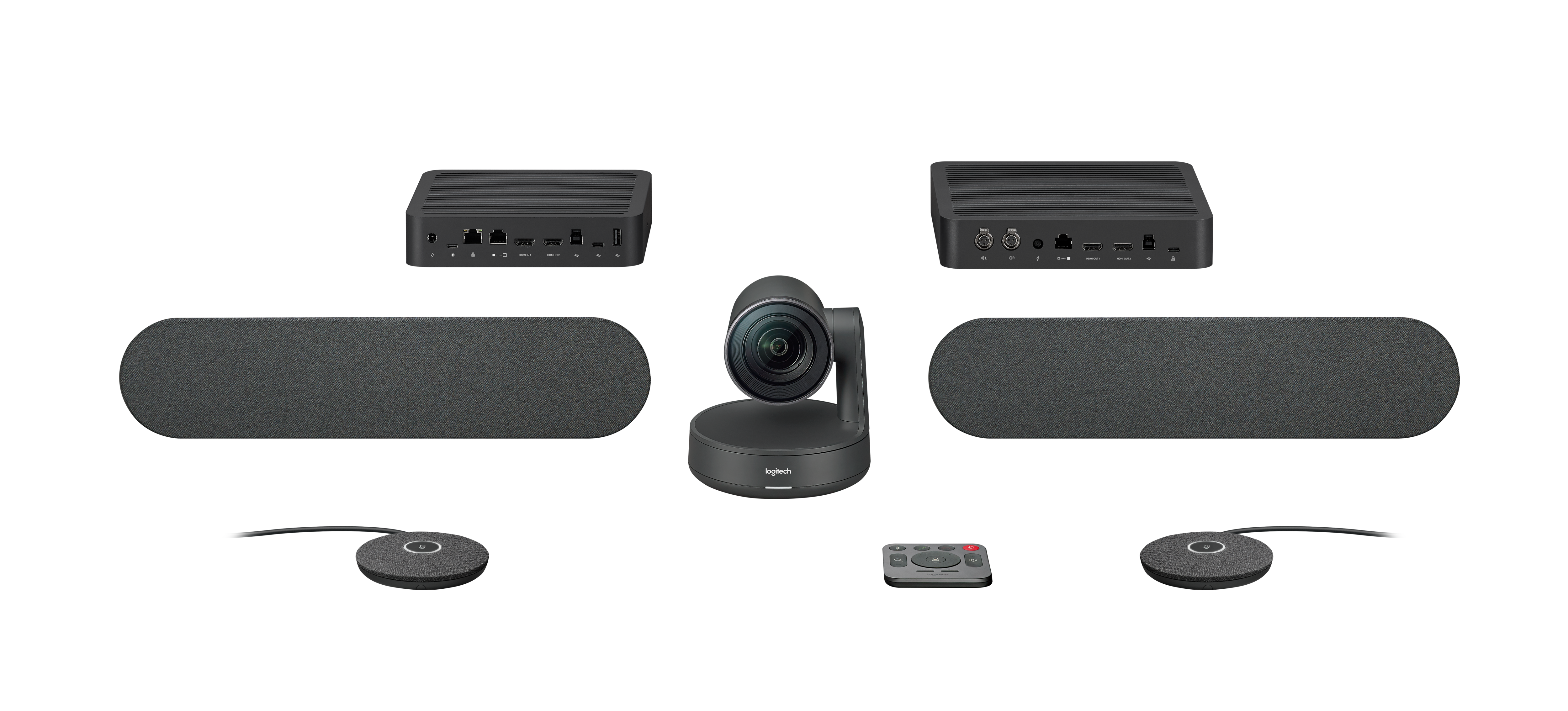 Logitech Rally Plus - Modulares 4K-Videokonferenzsystem für große Räume