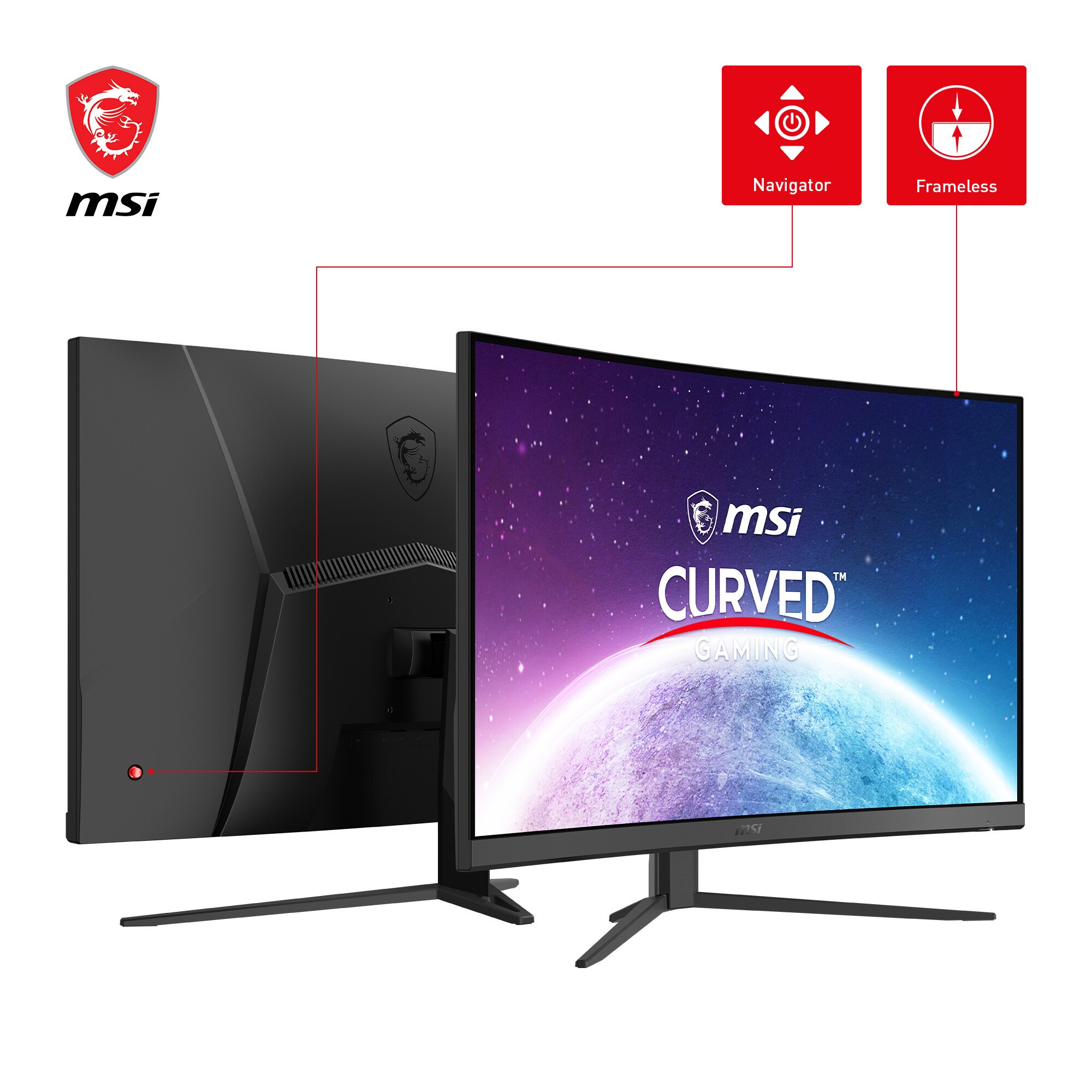 MSI Optix G32C4XDE 80cm (31.5") FHD VA Gaming Monitor HDMI/DP 250Hz 1ms