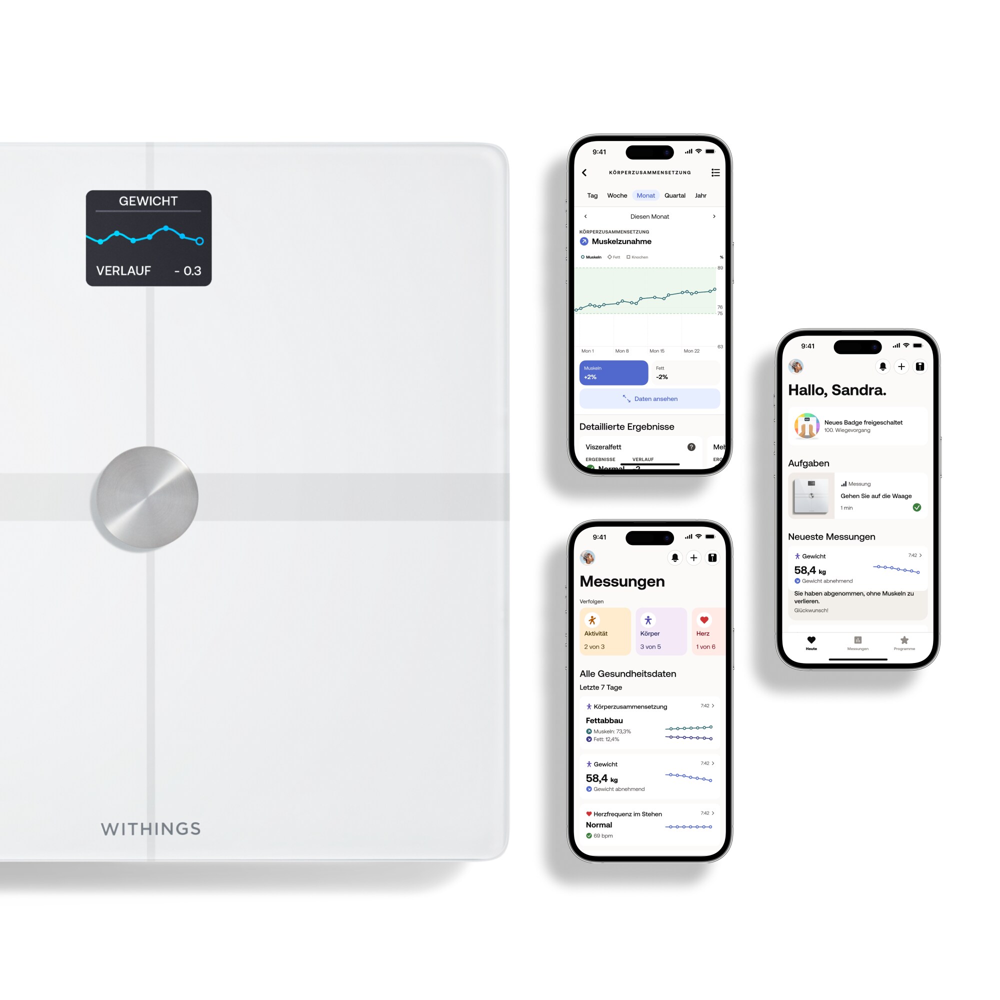 Withings Body Smart Körperwaage weiß