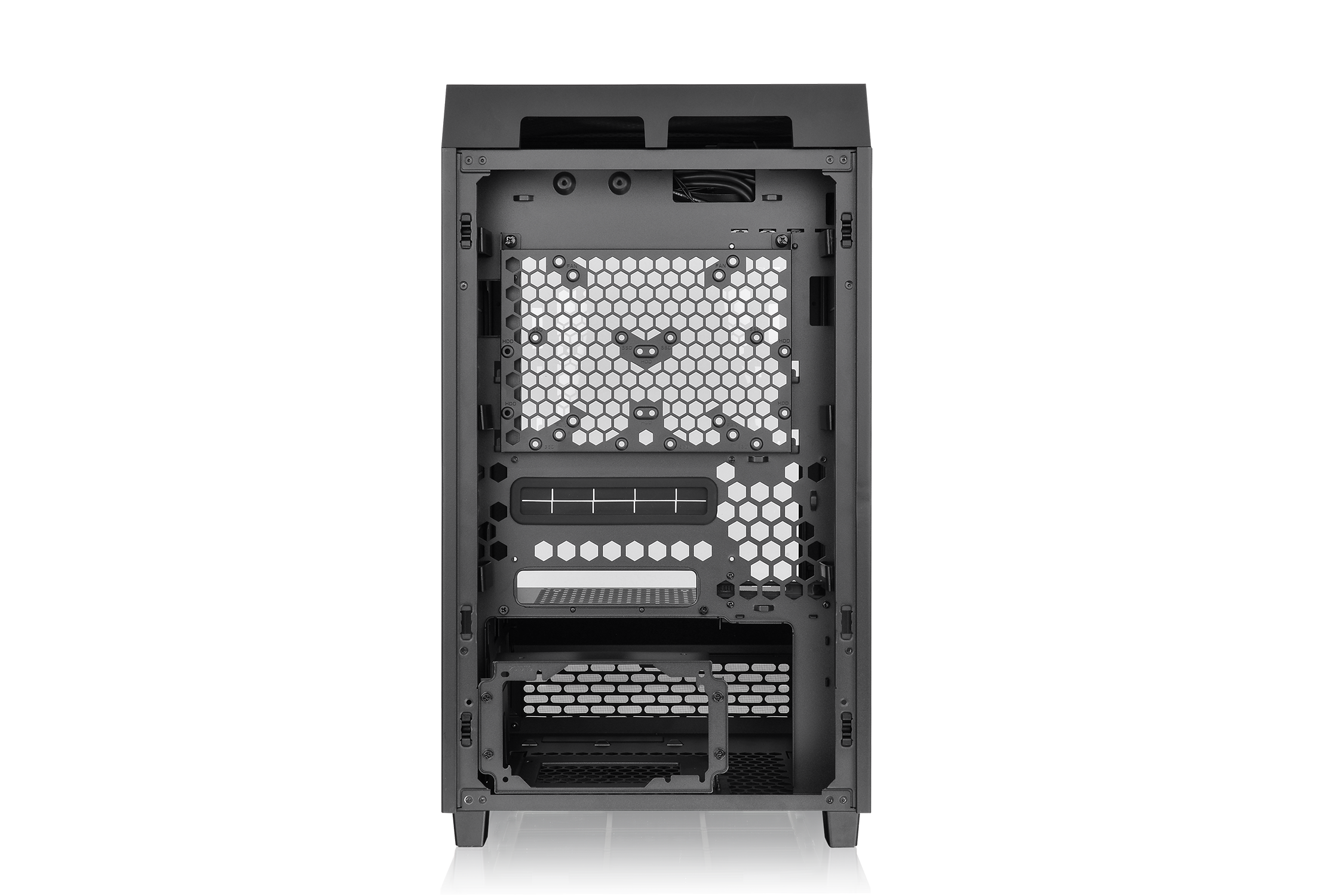 Thermaltake The Tower 200 Mini-Tower Mini-ITX Gehäuse mit Sichtfenster schwarz