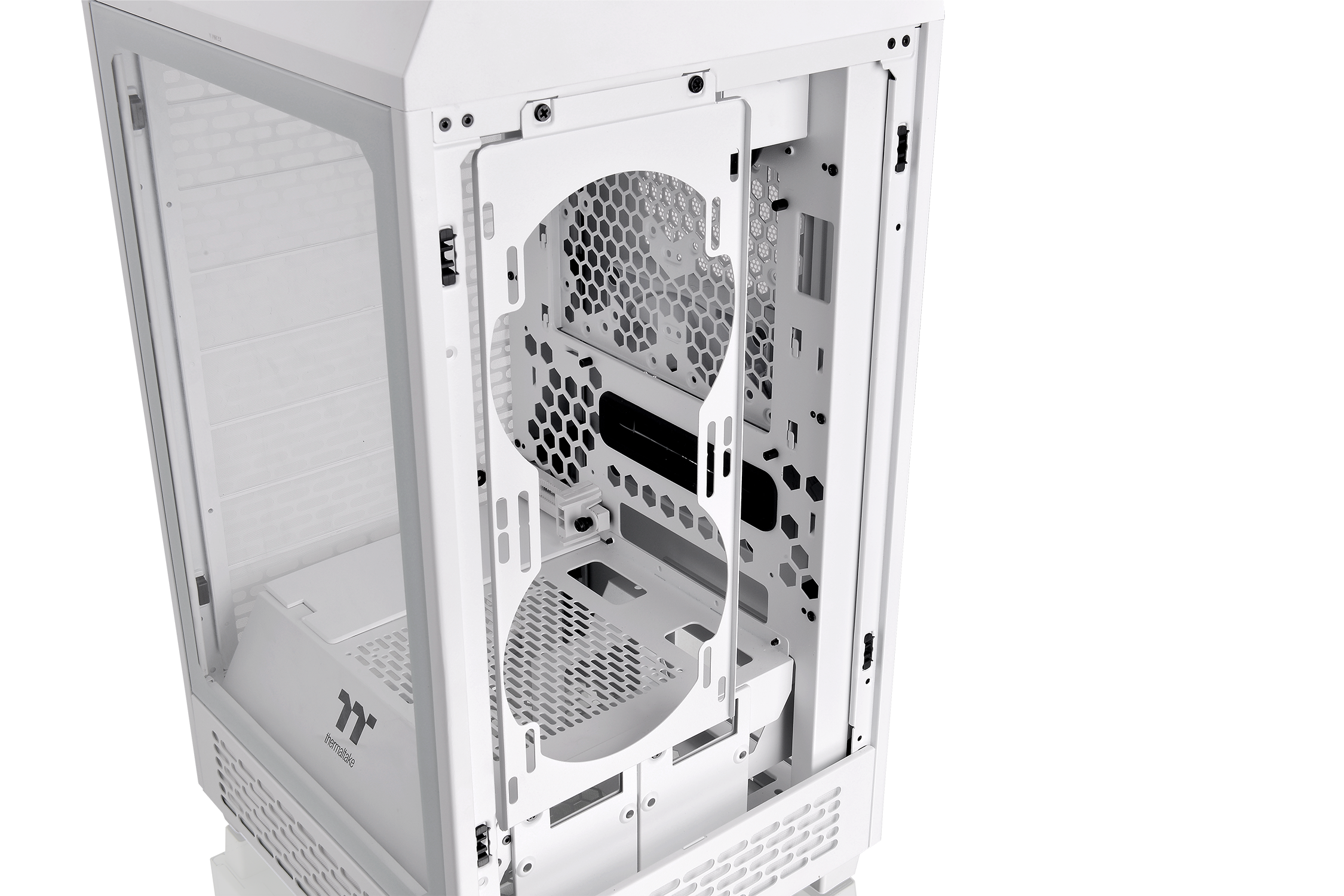 Thermaltake The Tower 200 Mini-Tower Mini-ITX Gehäuse mit Sichtfenster weiß