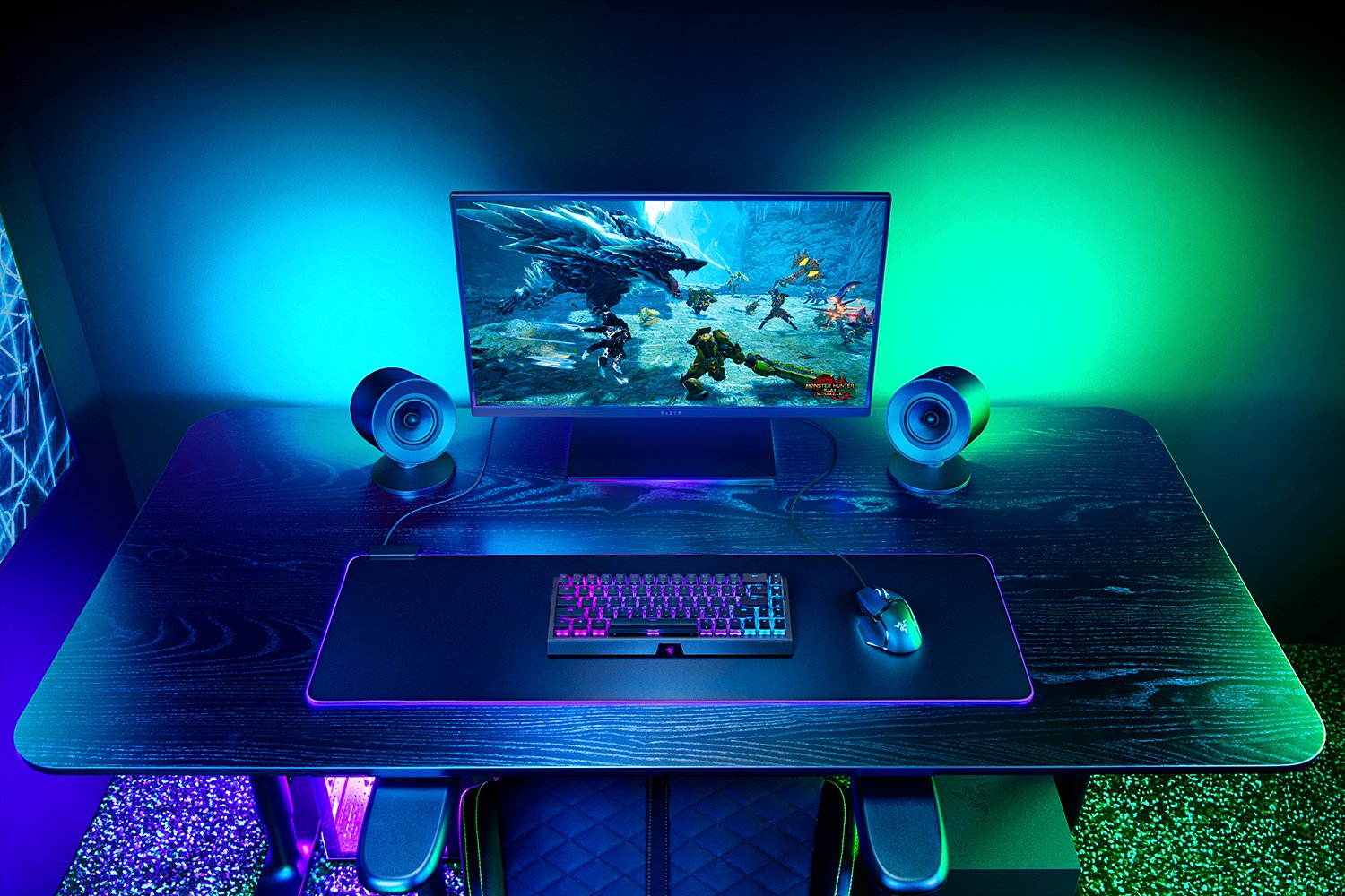 RAZER Nommo V2 Full-Range-2.1 Gaming-Lautsprecher mit Subwoofer für PC schwarz