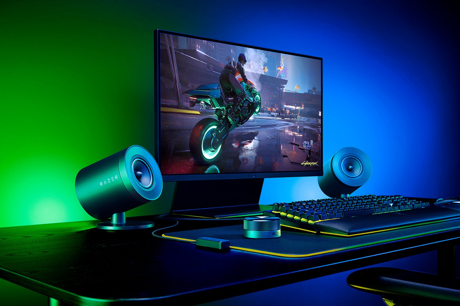 RAZER Nommo V2 Pro Full-Range-2.1 Gaming-Lautsprecher u Subwoofer f. PC schwarz