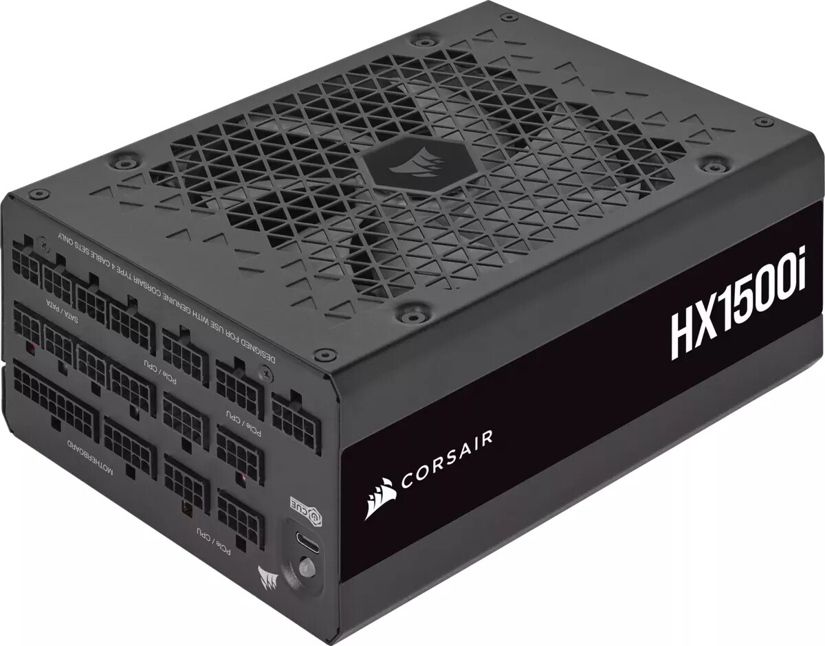 Corsair HX1500i 1500 Watt Netzteil 80+Titanium ATX3.0 PCIe5.0 140mm