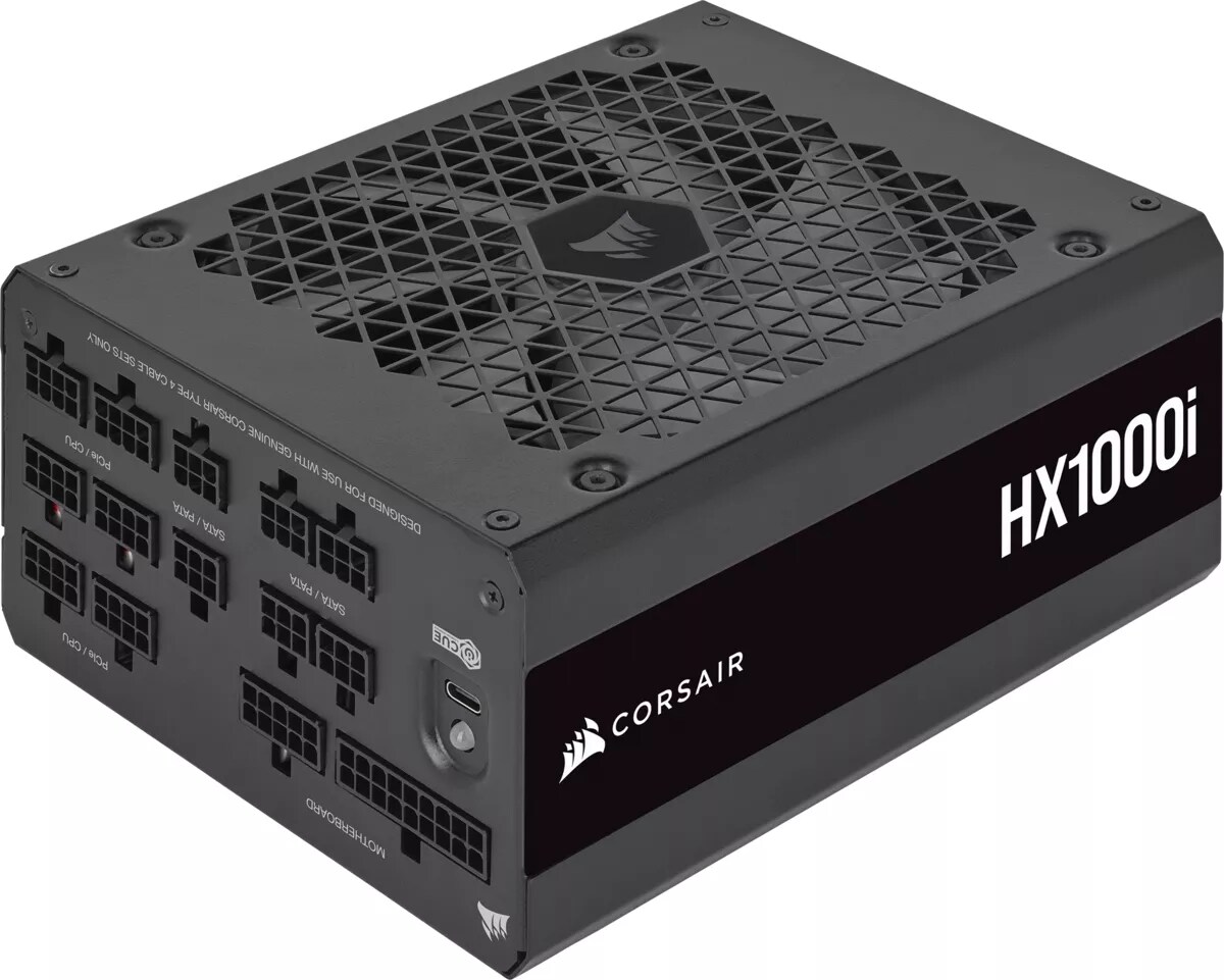 Corsair HX1000i 23023 1000 Watt Netzteil 80+Titanium ATX3.0 PCIe5.0 140mm