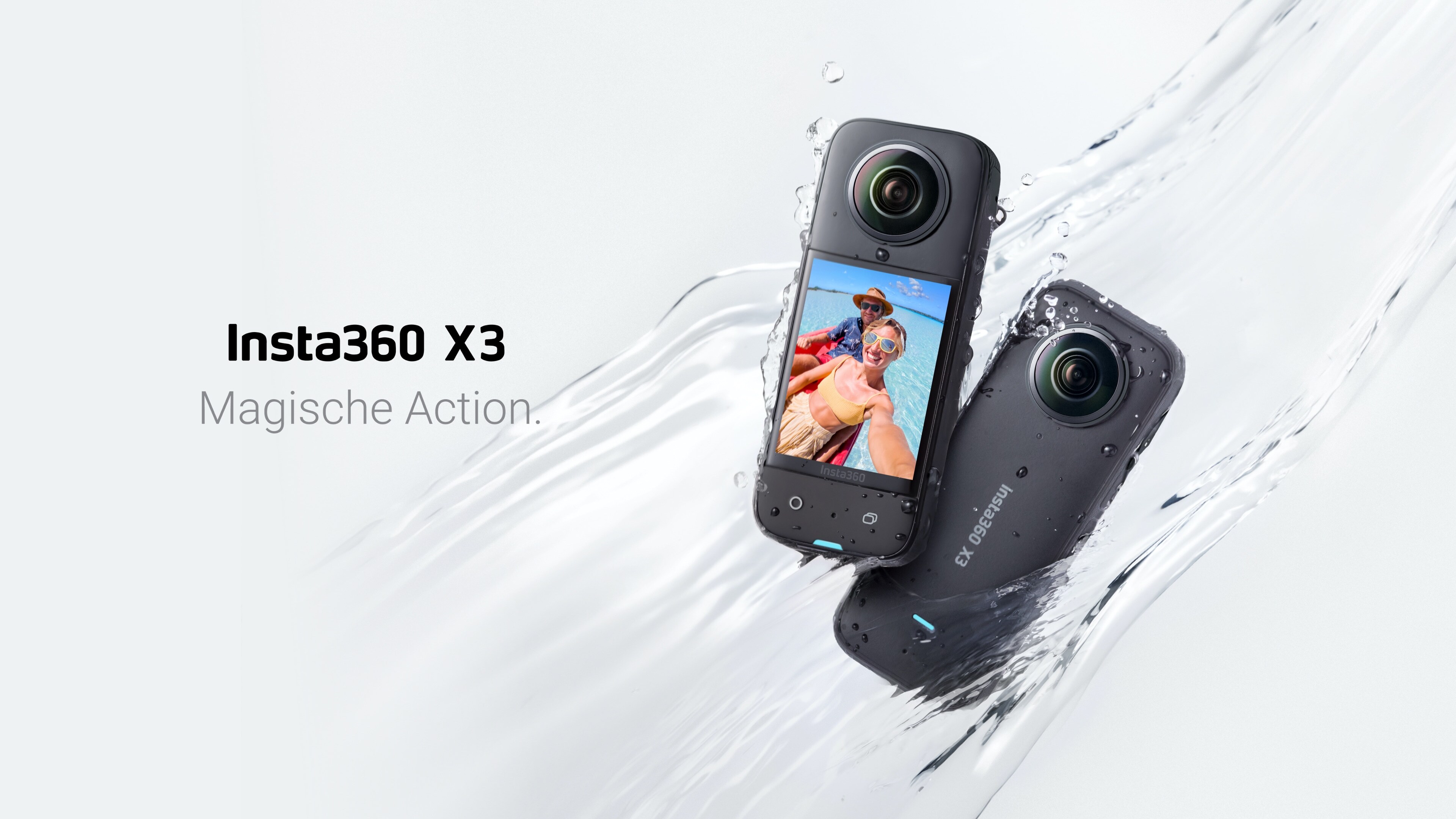 Insta360 X3 360-Grad-Action-Kamera schwarz