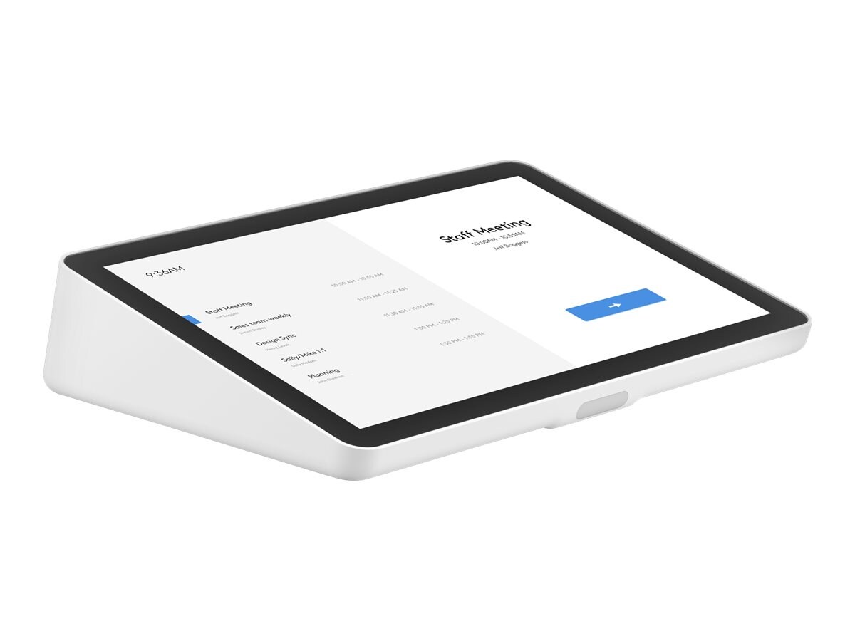 Logitech TAP IP Weiß Touch-Controller für Konferenzräume mit PoE-Konnektivität