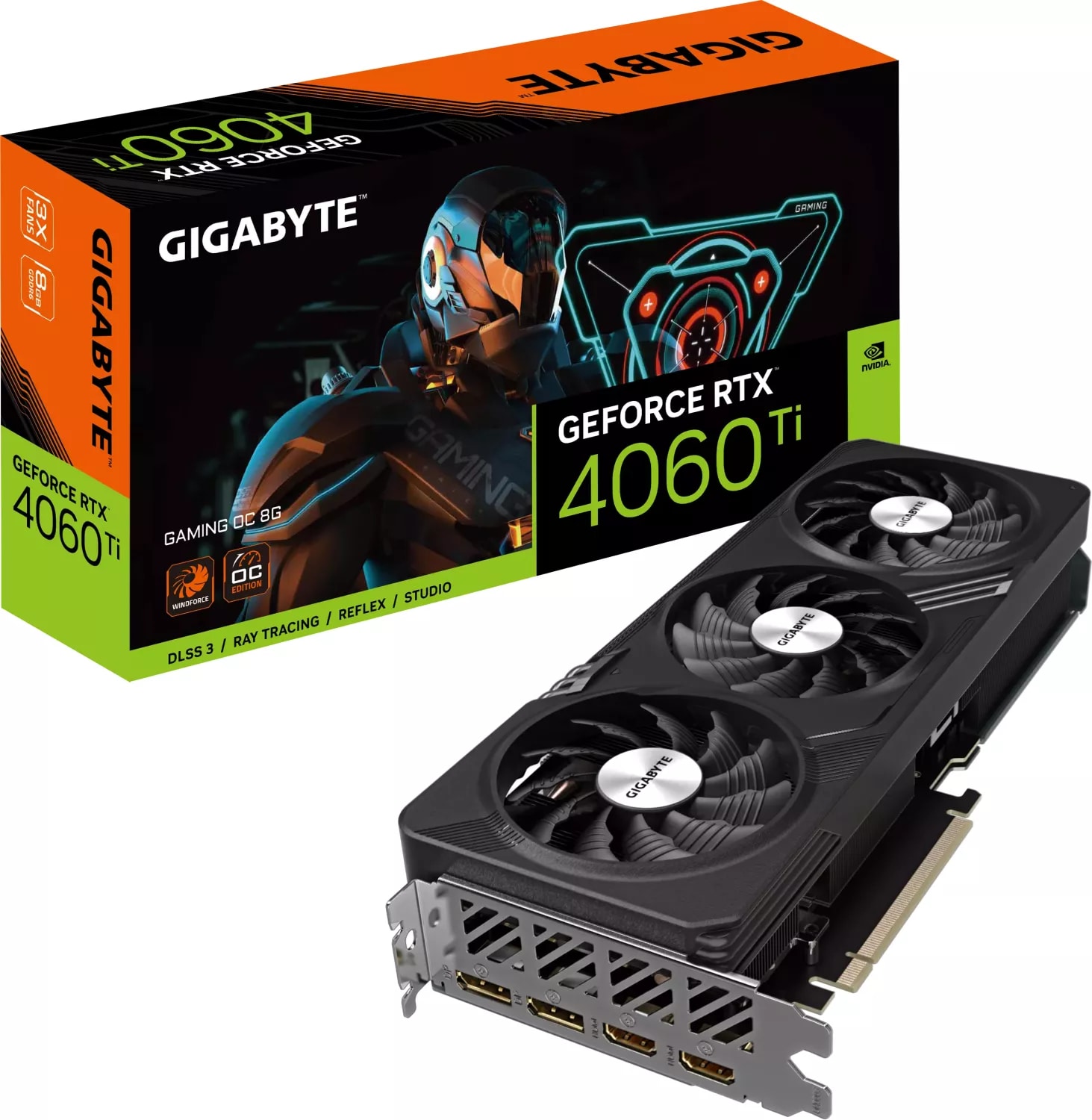 GIGABYTE GeForce RTX 4060Ti GAMING OC 8GB GDDR6 Grafikkarte 2xHDMI 2xDP