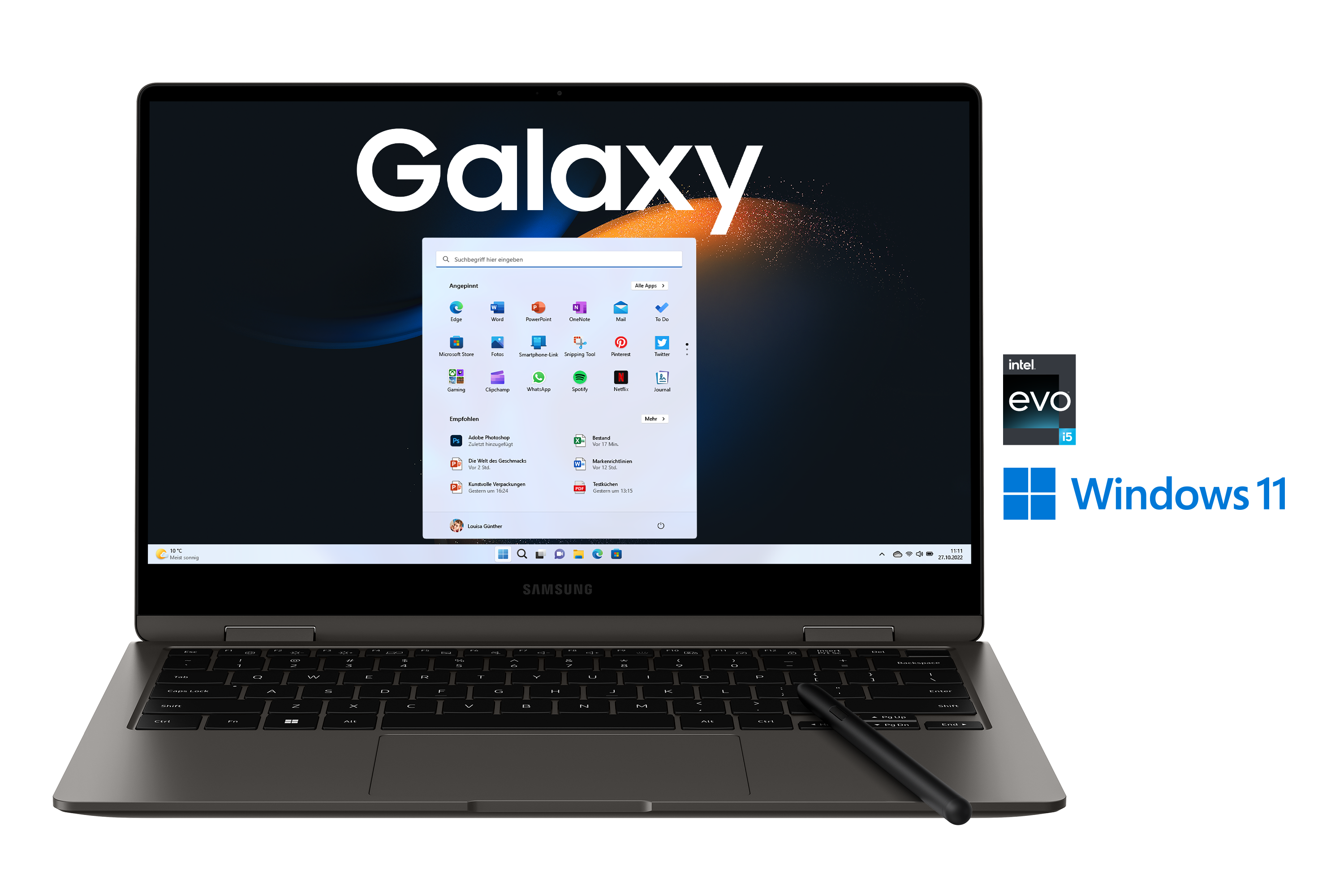 SAMSUNG Galaxy Book3 360 NP730QFG-KA4DE i5-1340P 8GB/512GB SSD 13" FHD W11 Evo