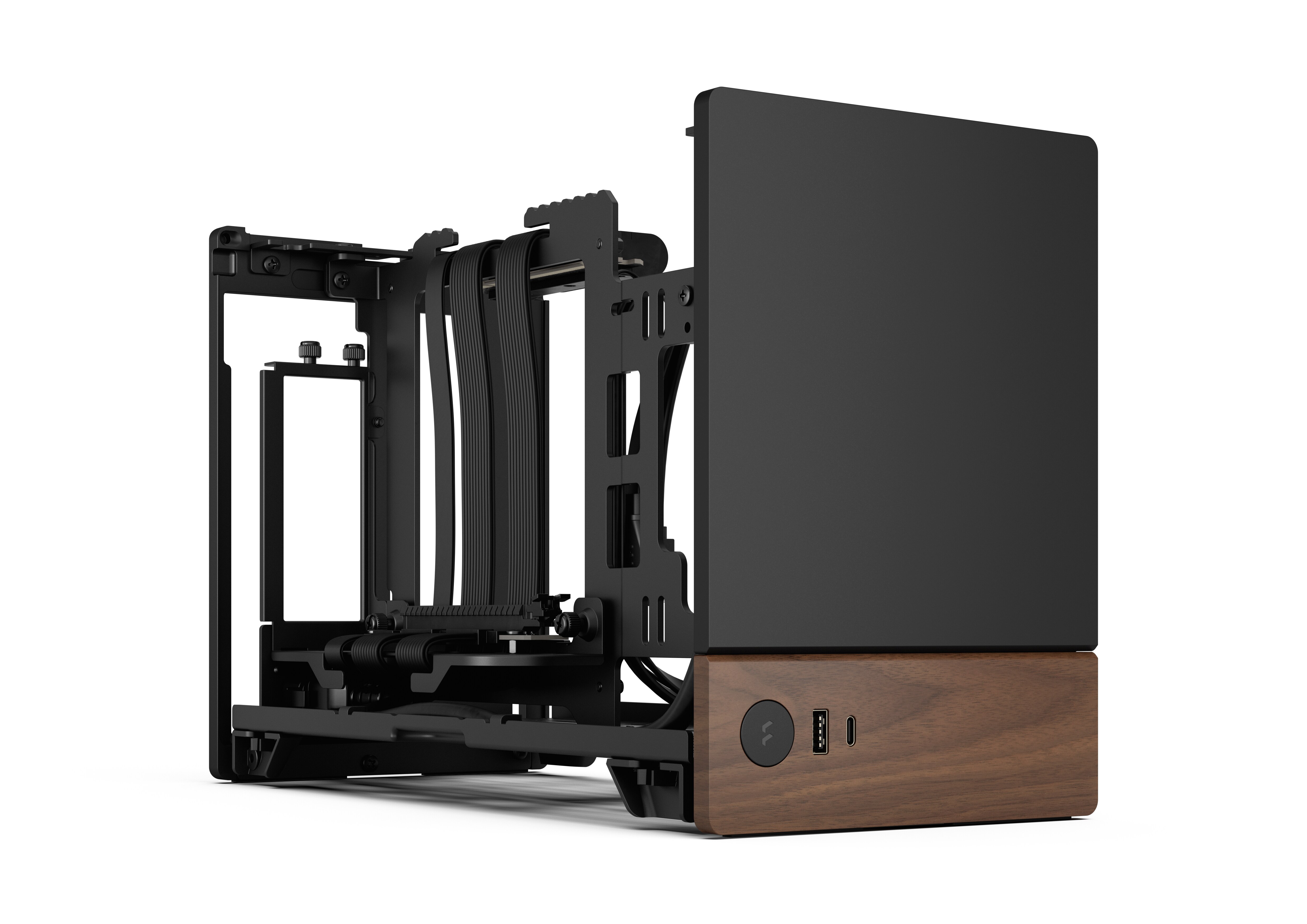 Fractal Design Terra Graphite Mini Gaming Gehäuse mITX Schwarz