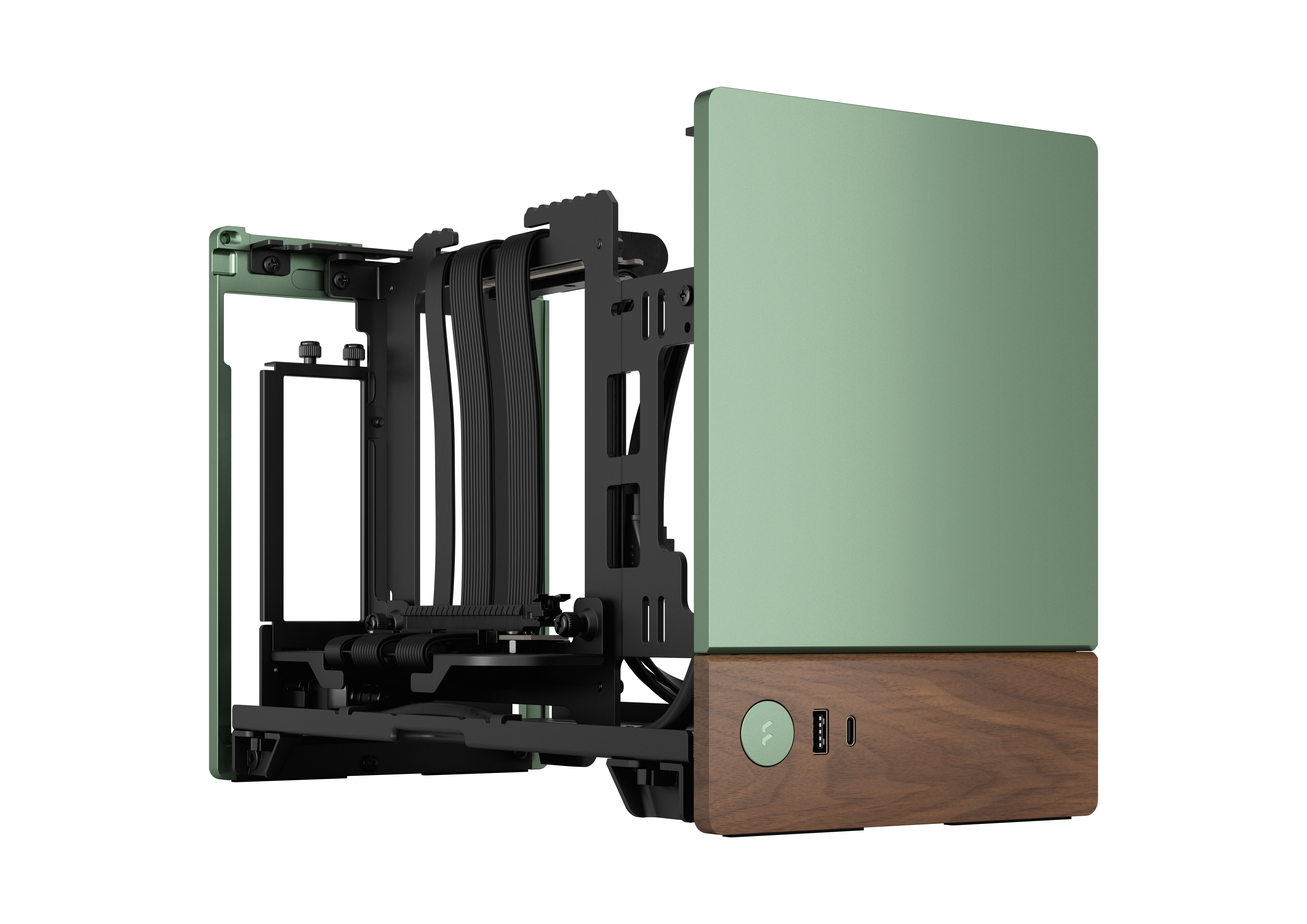 Fractal Design Terra Jade Mini Gaming Gehäuse mITX Grün