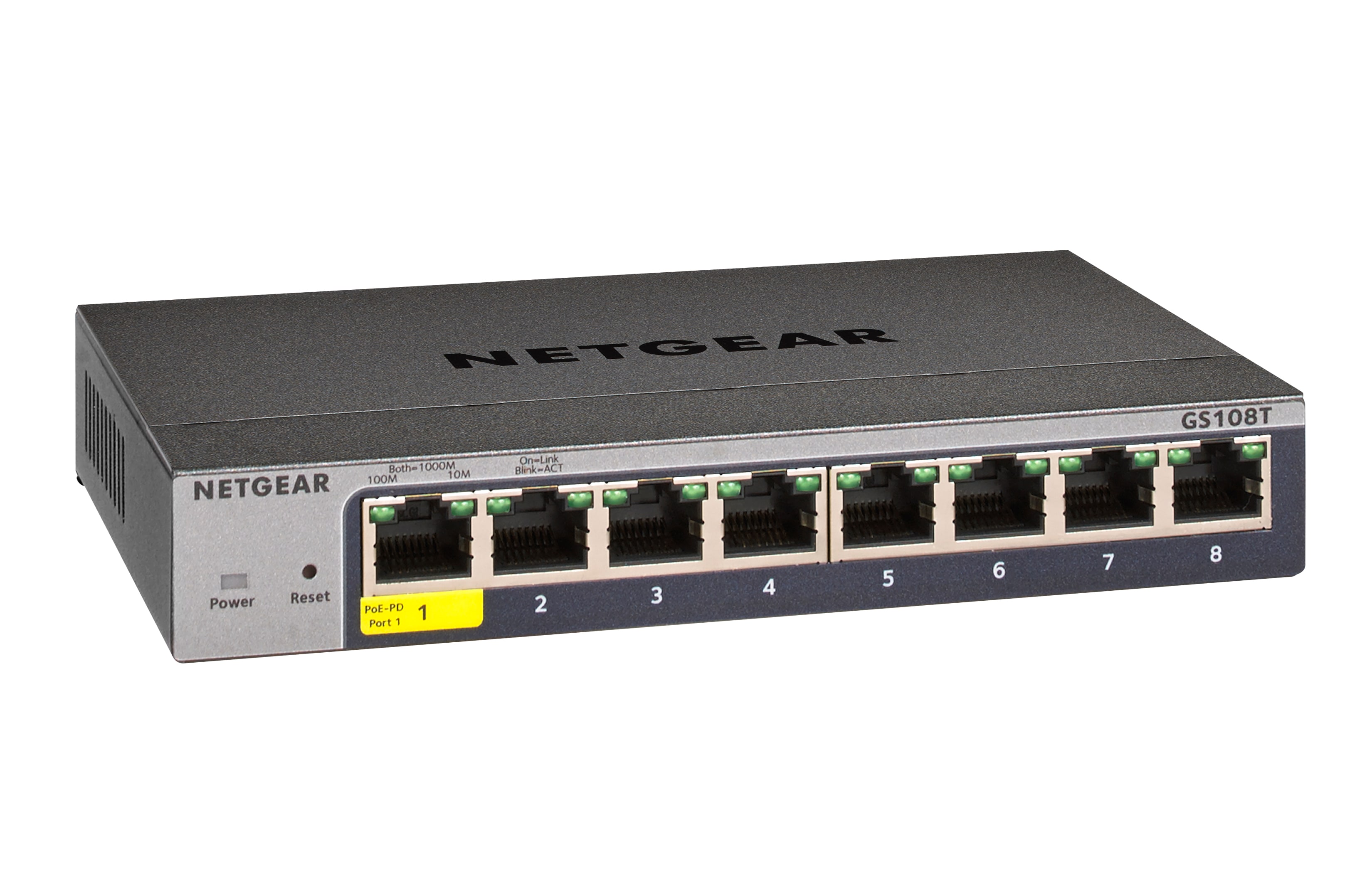 Netgear GS108Tv3 8 Port Gigabit Ethernet Smart Switch