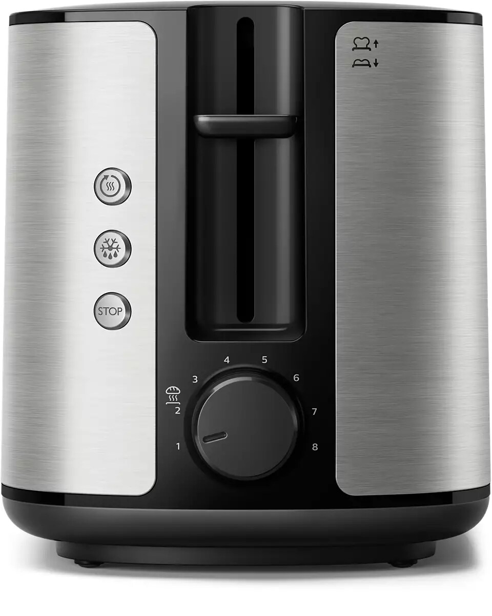 Philips HD2650/90 Viva Collection Toaster – 2 Scheiben, breite Toastkammer