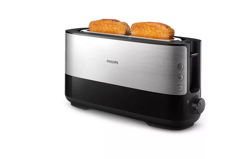 Philips HD2692/90 Viva Collection Toaster – lange Toastkammer, Metall