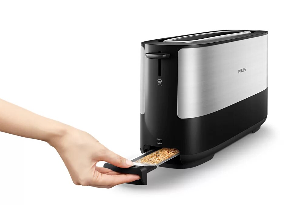 Philips HD2692/90 Viva Collection Toaster – lange Toastkammer, Metall