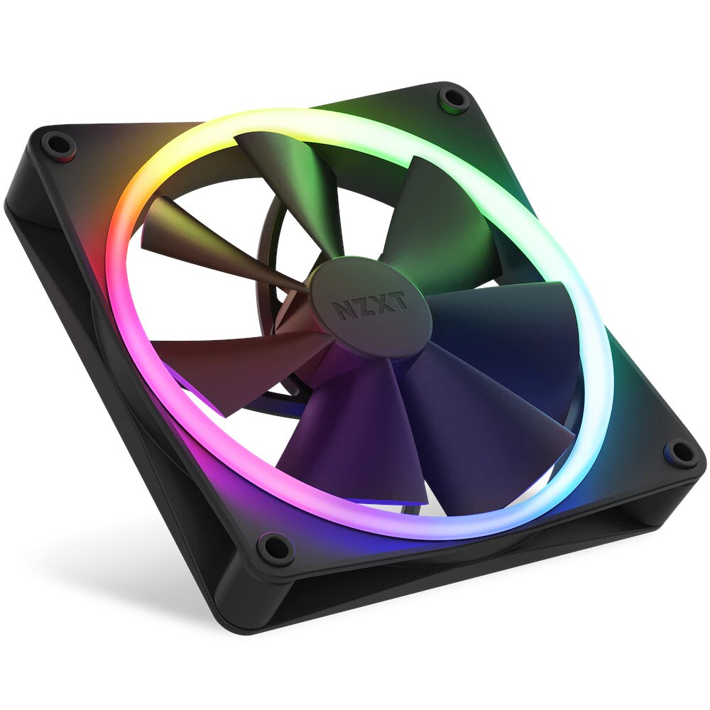 NZXT F140 RGB Gehäuselüfter 120mm Weiß 2er Pack