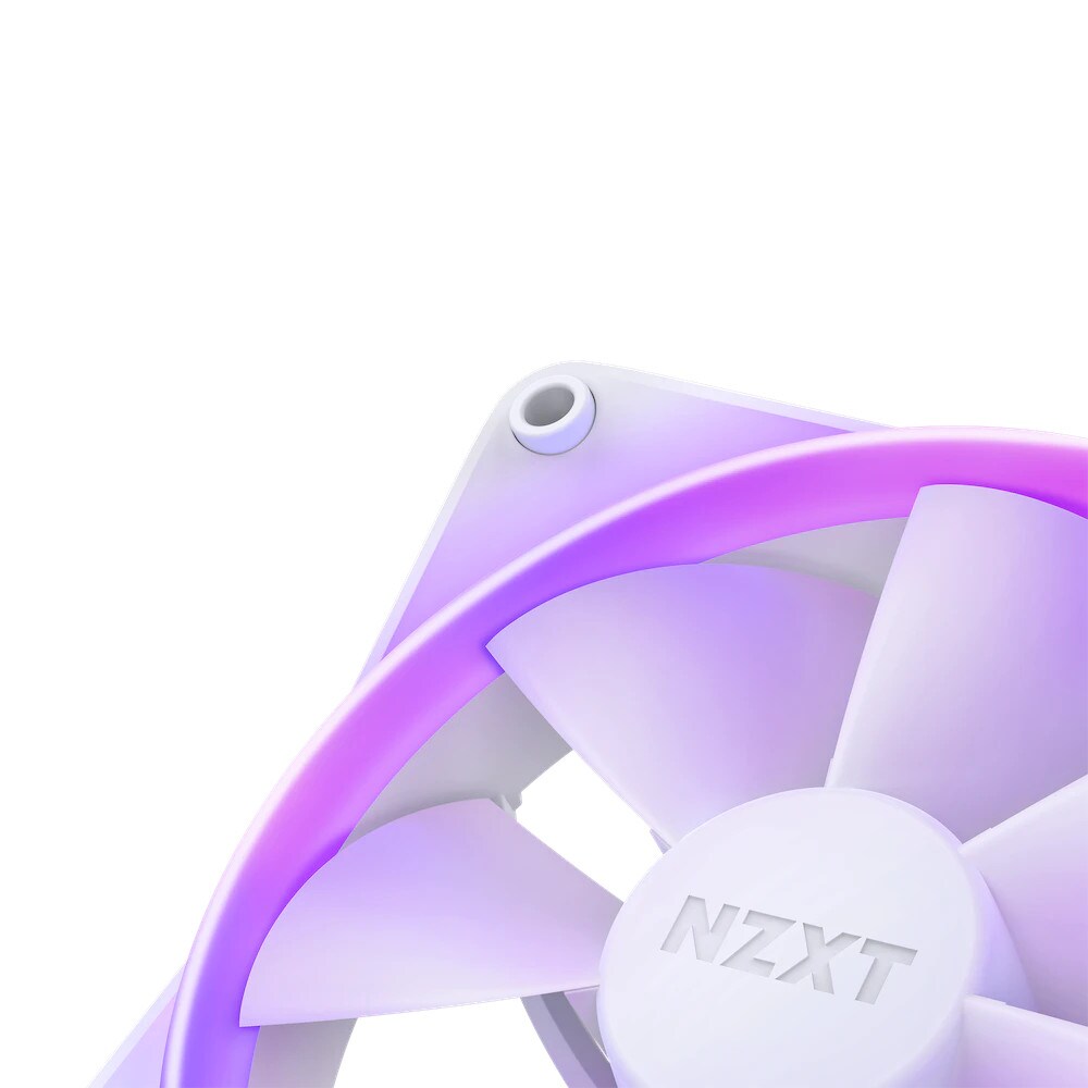 NZXT F140 RGB Gehäuselüfter 140mm Weiß 2er Pack