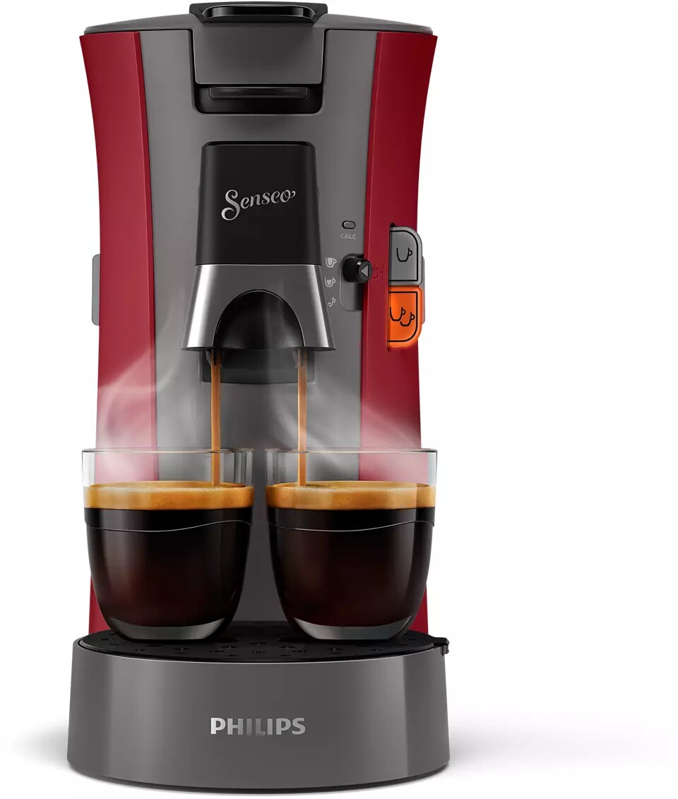 Philips CSA230/90 SENSEO Select Kaffeepadmaschine, rot