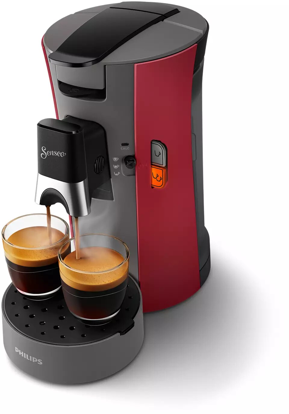 Philips CSA230/90 SENSEO Select Kaffeepadmaschine, rot