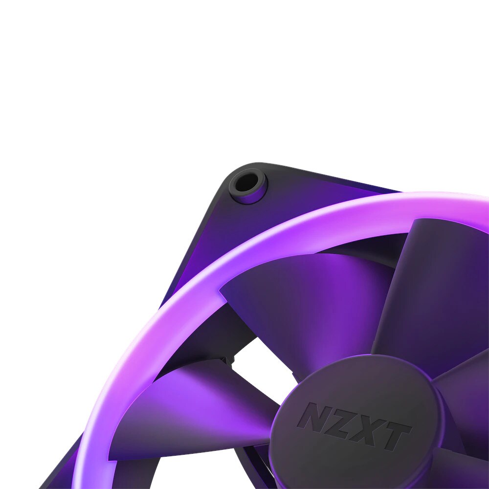 NZXT F120 RGB Gehäuselüfter 120mm Schwarz 3er Pack