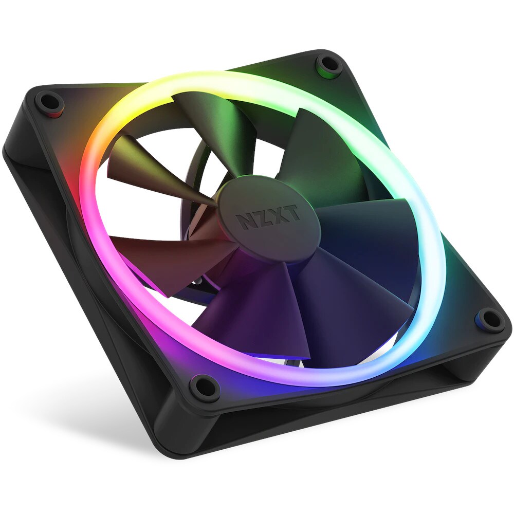 NZXT F120 RGB Gehäuselüfter 120mm Schwarz 3er Pack