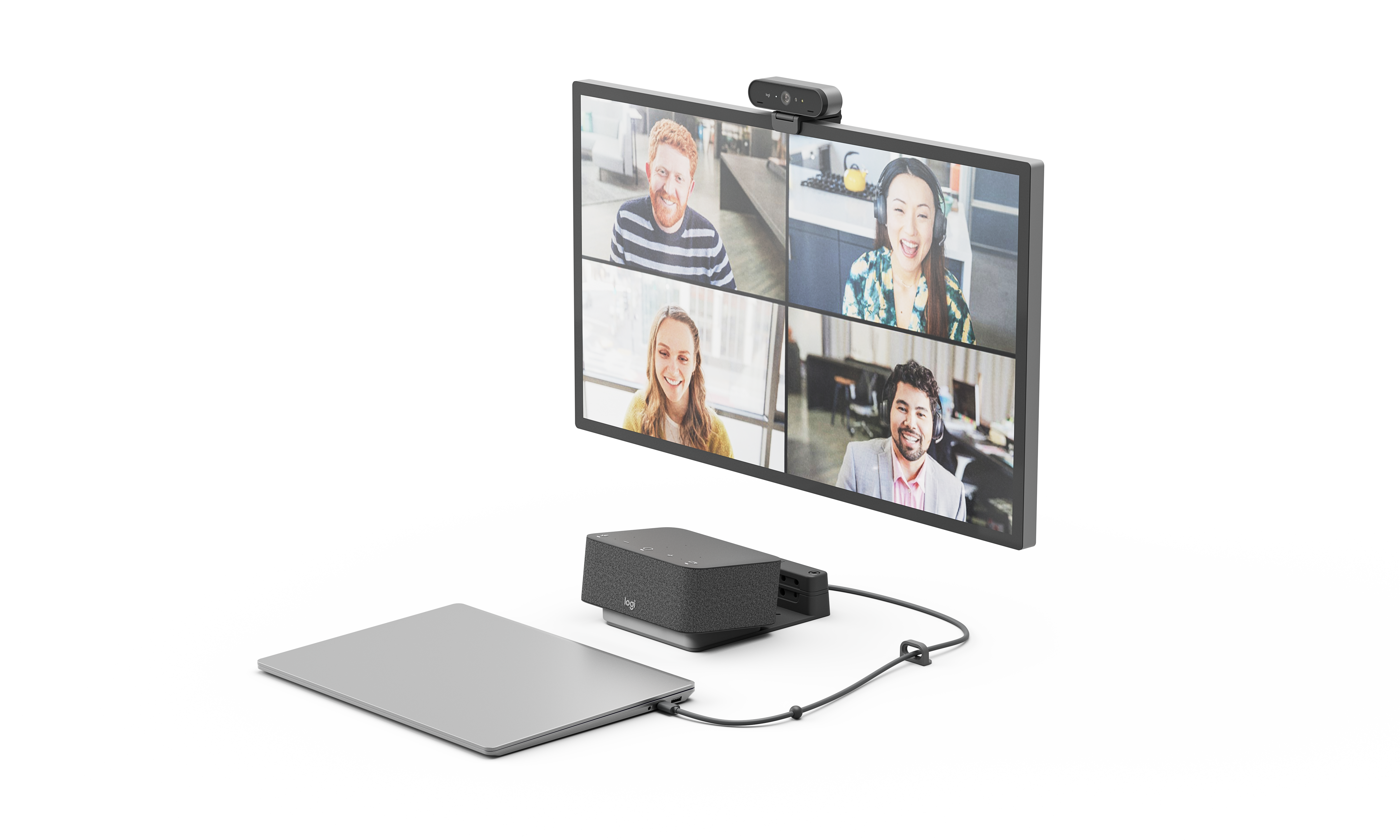 Logitech Logi Dock Focus Room Kit (UC-Version) - Videokonferenzlösung