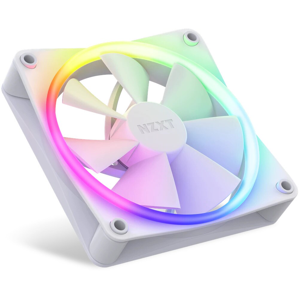 NZXT F120 RGB Gehäuselüfter 120mm Weiß 3er Pack