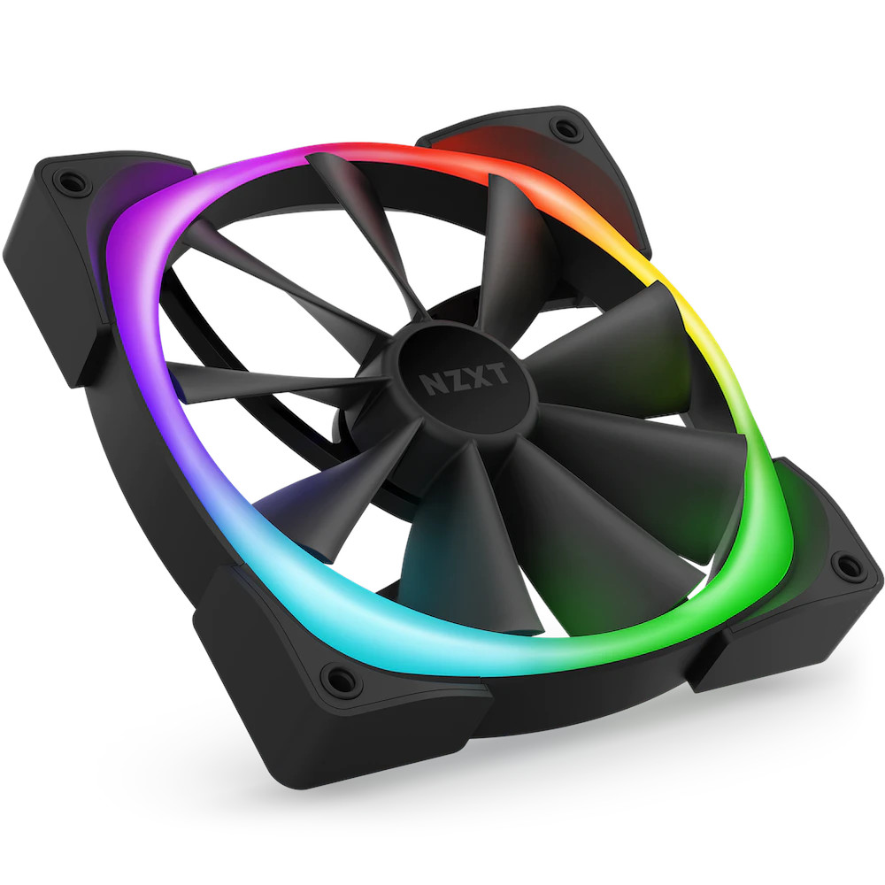 NZXT Aer RGB Gehäuselüfter 140mm Schwarz 2er Pack