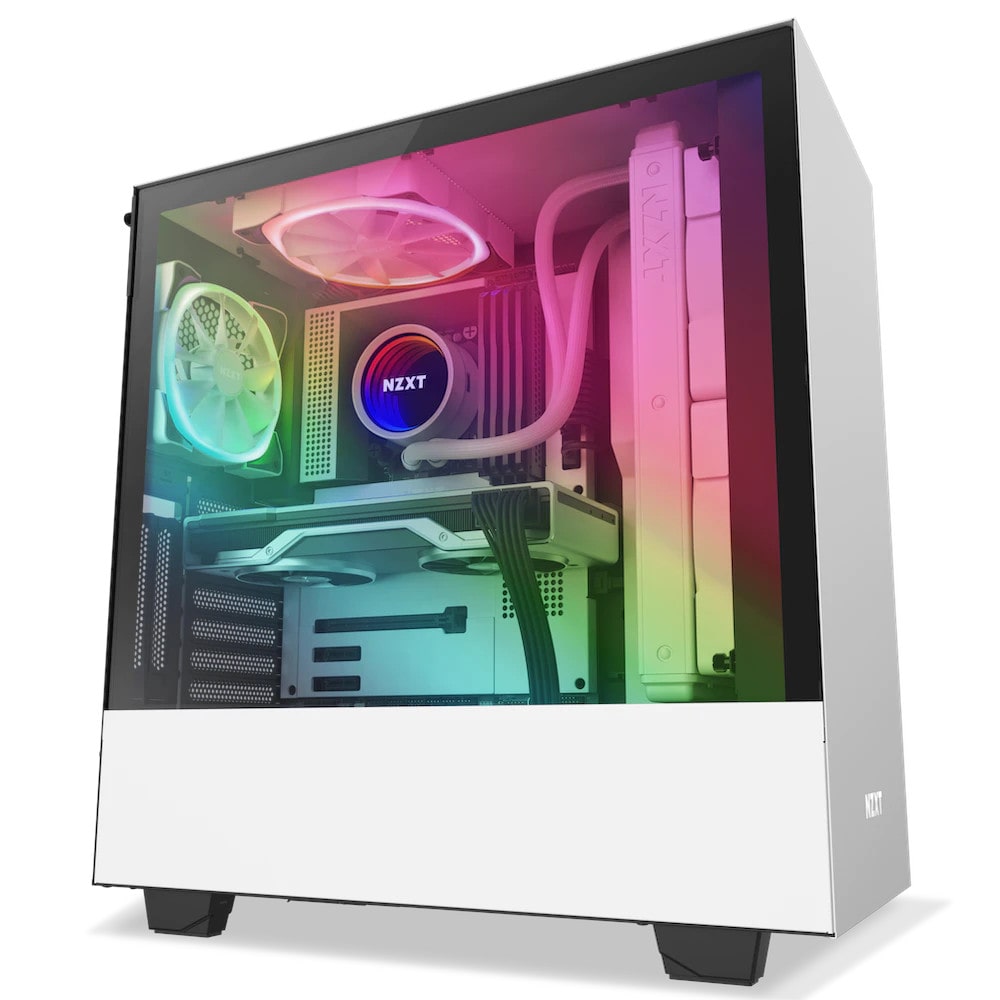 NZXT Aer RGB Gehäuselüfter 140mm Weiß/Schwarz 2er Pack