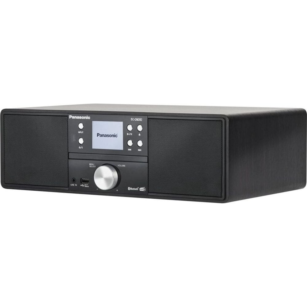 Panasonic SC-DM202EG-K All-in-One Stereo System mit CD, DAB+, Bluetooth, schwarz
