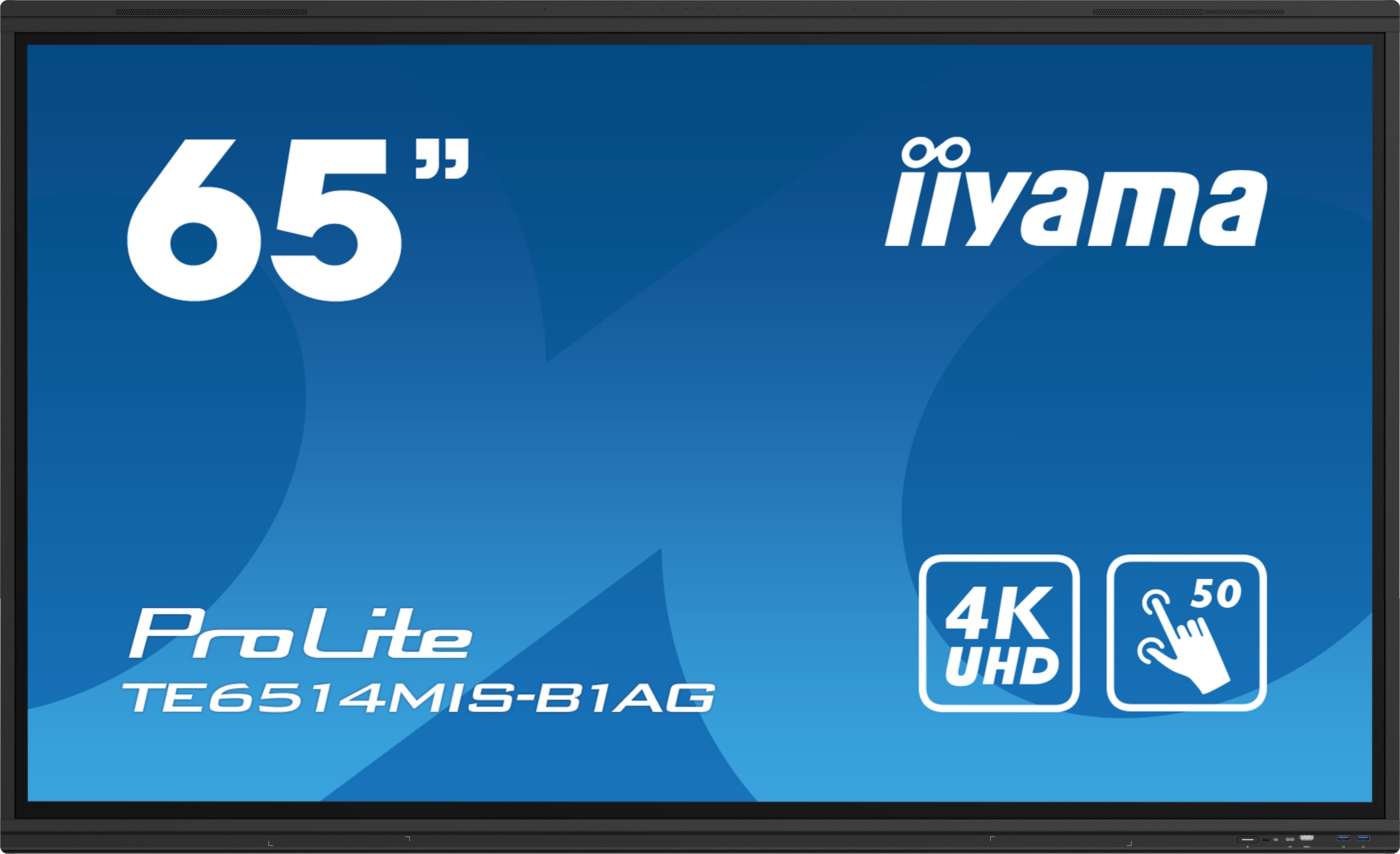 iiyama ProLite TE6514MIS-B1AG 163,9cm (65") 4K UHD Touch Monitor HDMI/DP/USB-C