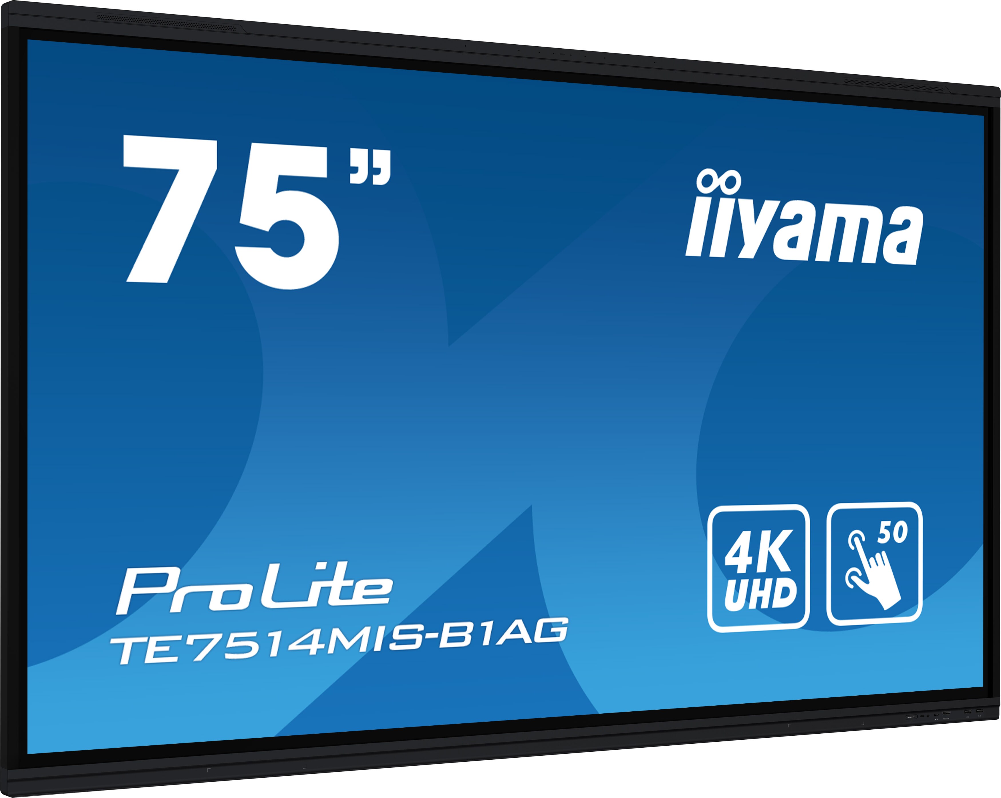 iiyama TE7514MIS-B1AG 189cm (75") 4K UHD VA Touch Monitor HDMI/DP/USB-C