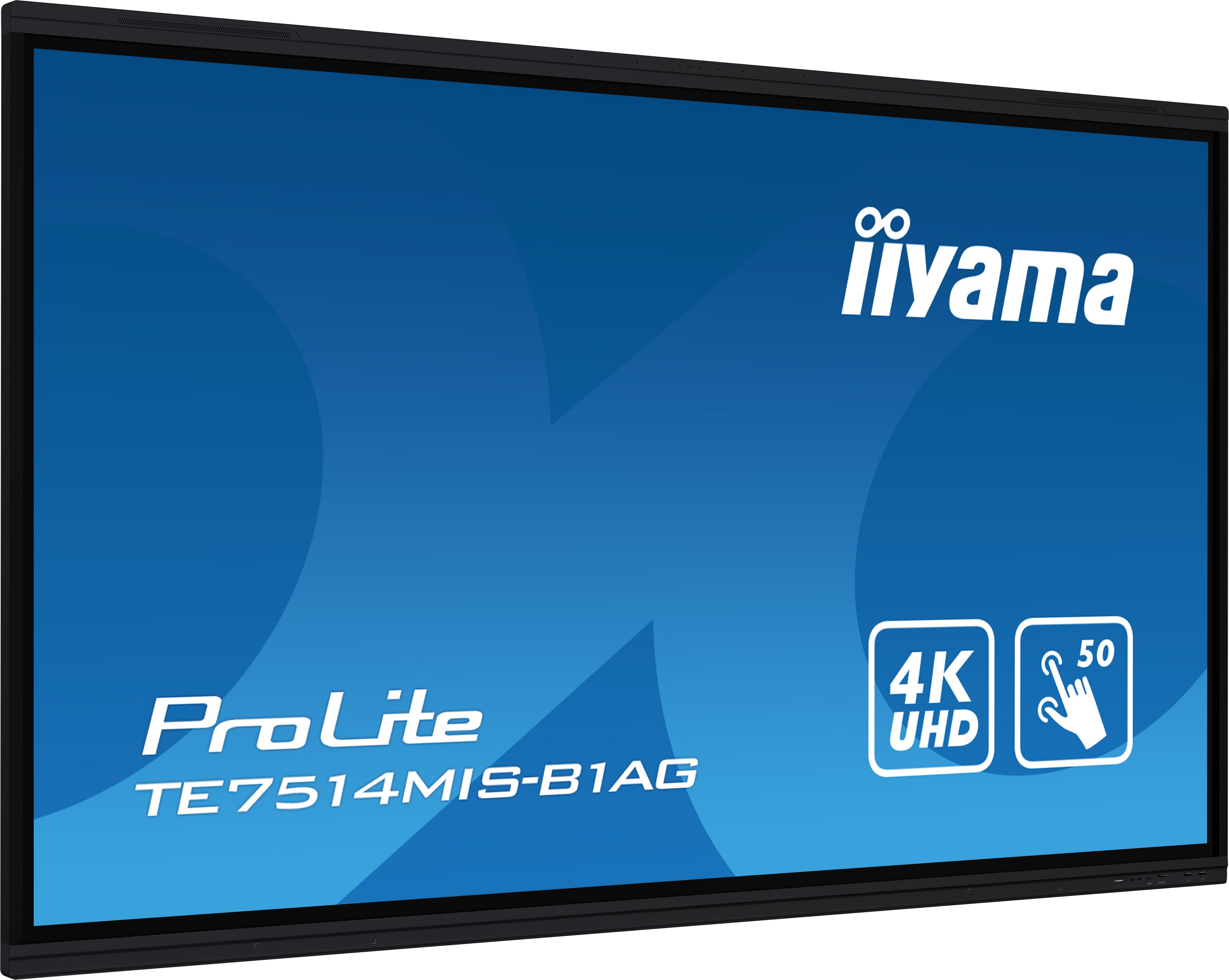 iiyama TE7514MIS-B1AG 189cm (75") 4K UHD VA Touch Monitor HDMI/DP/USB-C