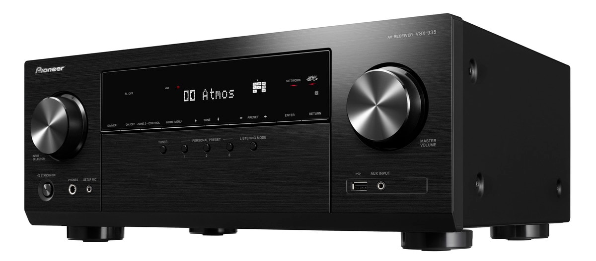 Pioneer VSX-935M2 7.2 AV Receiver 8K WiFi BT Atmos Sonos zertif. AirPlay schwarz