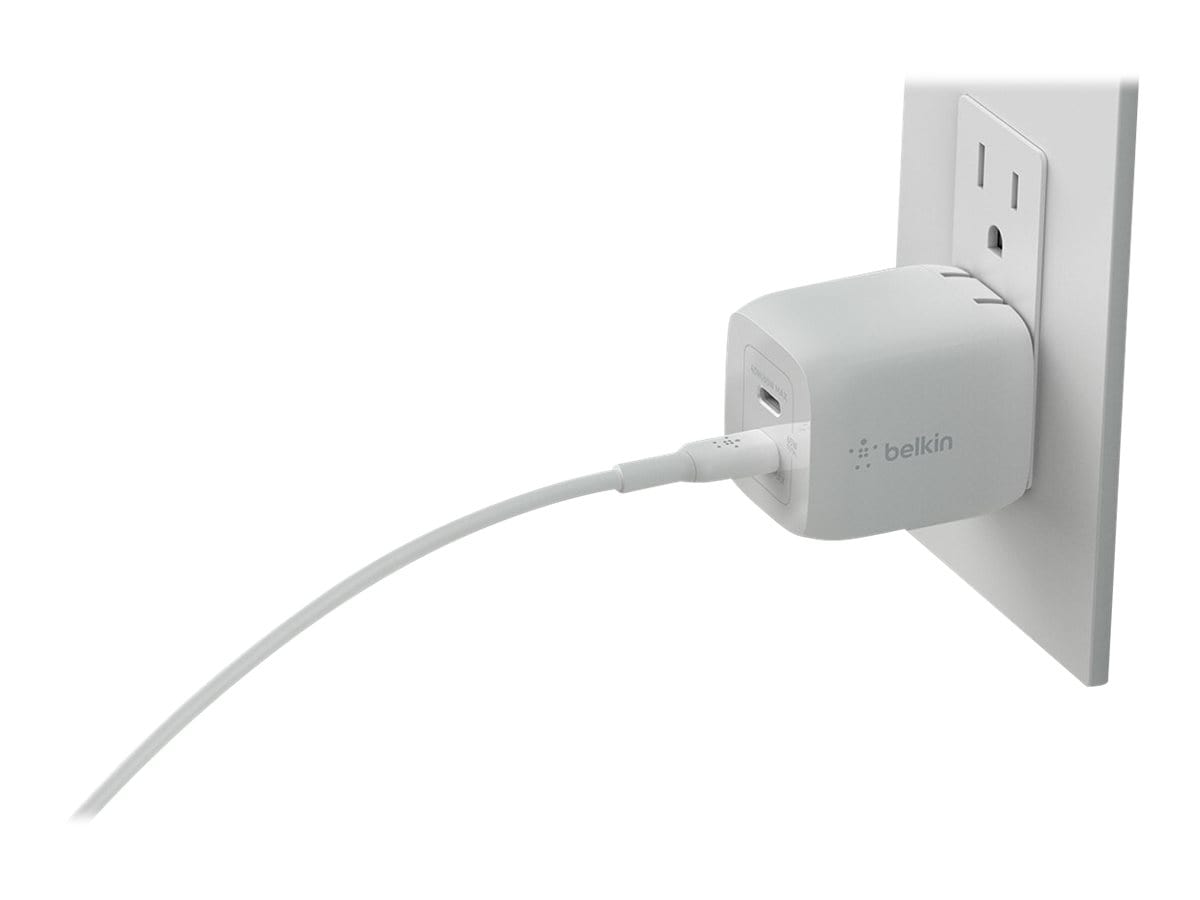 Belkin 65 W Dual USB-C GaN Ladegerät + 2m USB-C/USB-C Kabel