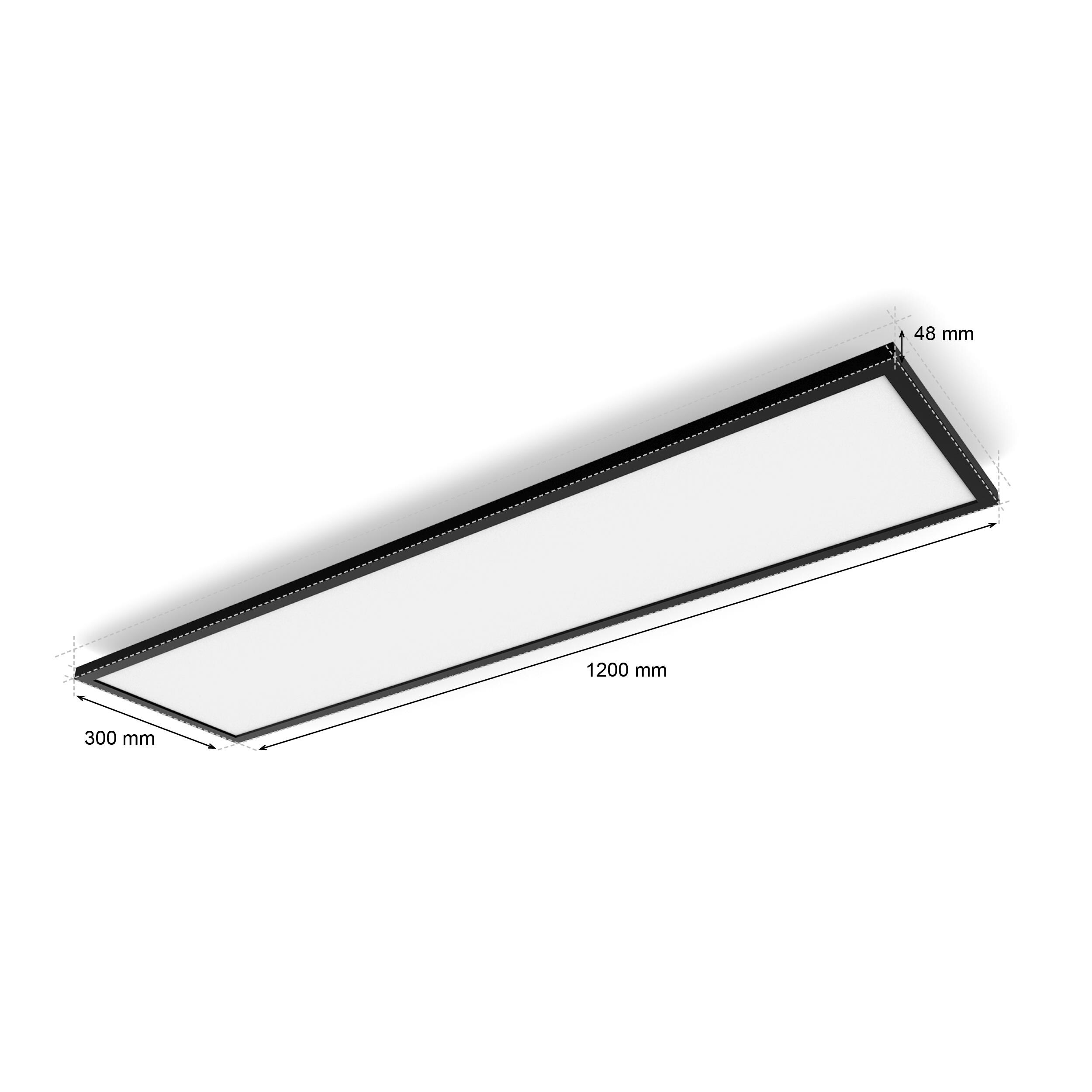 Philips Hue WA Aurelle Panelleuchte 120x30cm schwarz inkl. Dimmschalter