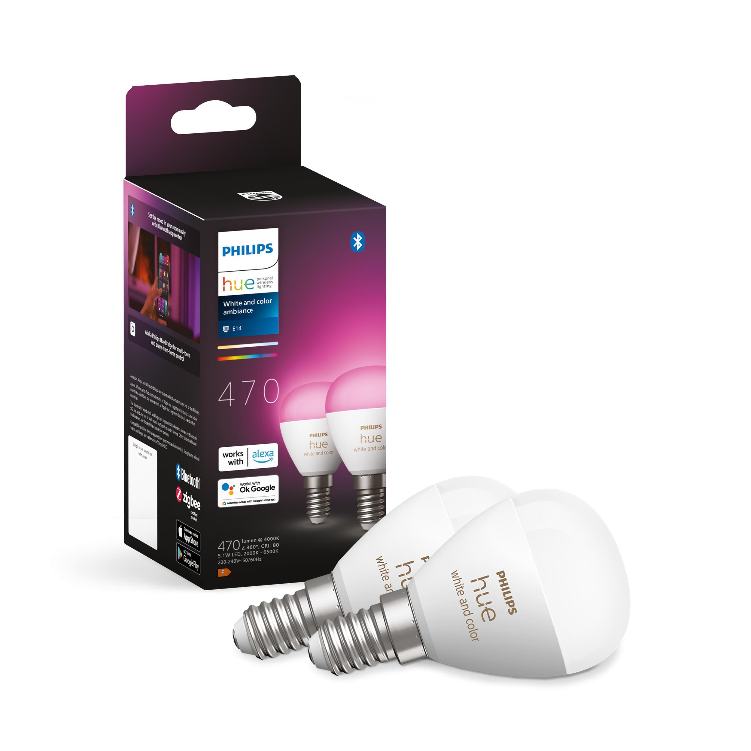 Philips Hue White &amp; Color Ambiance Luster 2er