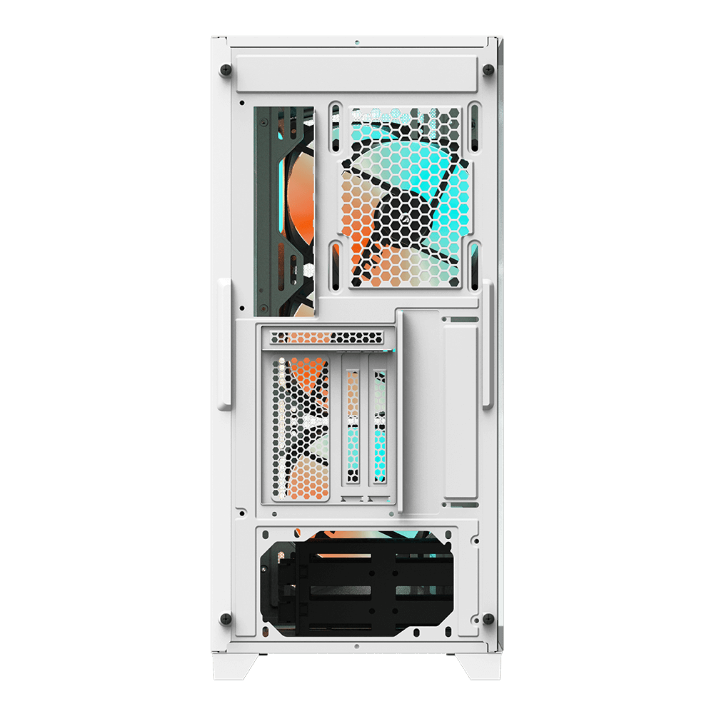 GIGABYTE GB-C301GW Type C Midi Tower Gaming Gehäuse mit Sichtfenster white