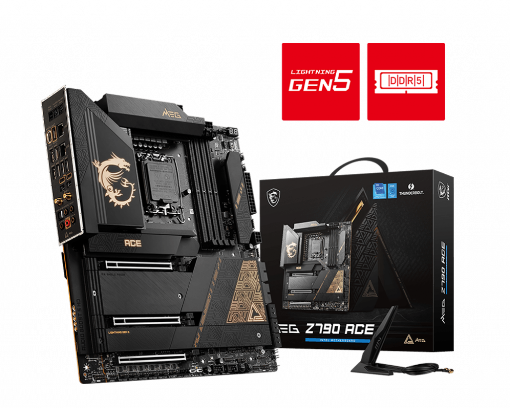 MSI MEG Z790 ACE E-ATX Mainboard Sockel 1700 TB4/M.2/WIFI/BT/LAN/mDP/USB-C