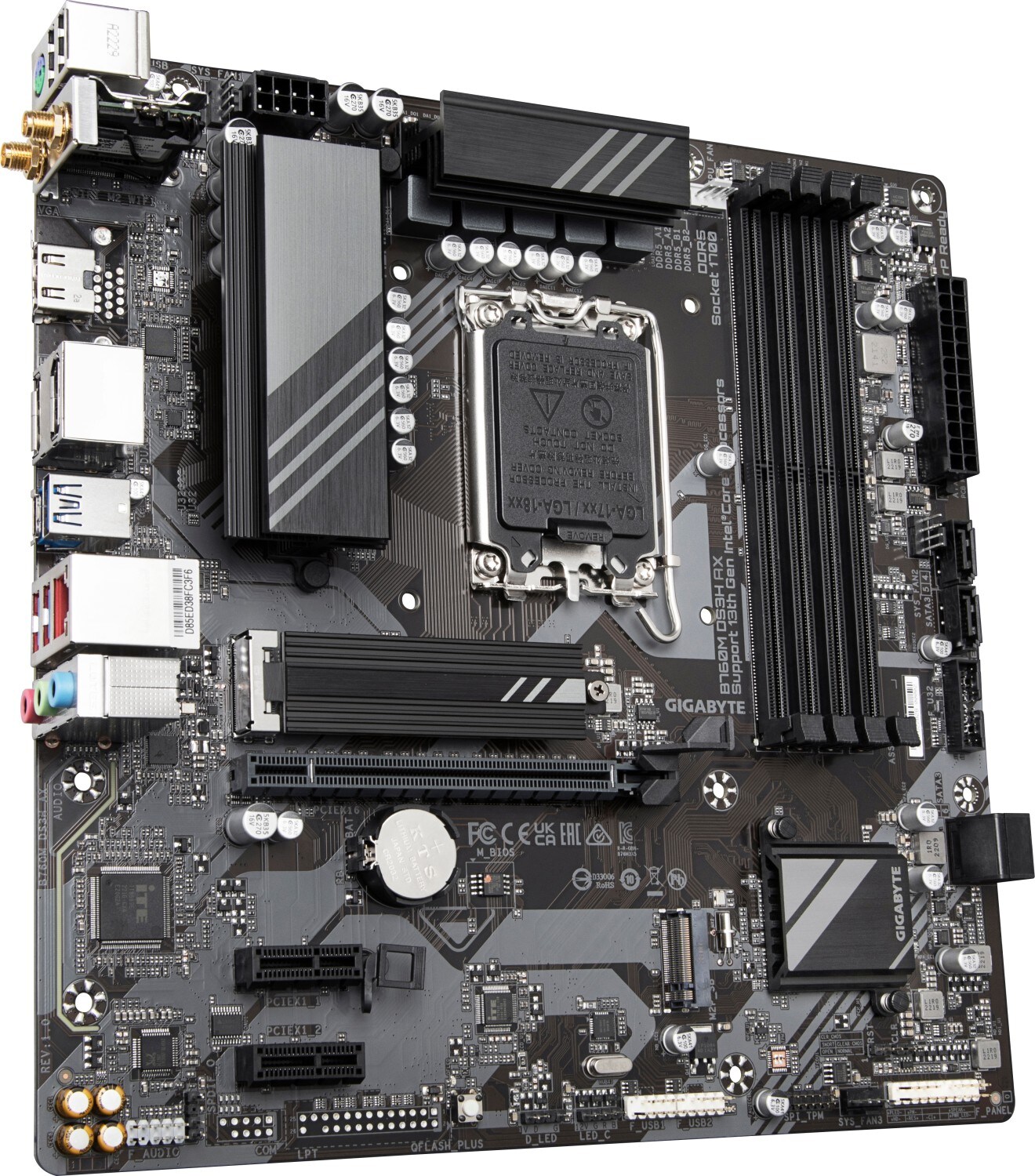 GIGABYTE B760M DS3H AX mATX Mainboard Sockel 1700 M.2/HDMI/DP/WIFI/BT